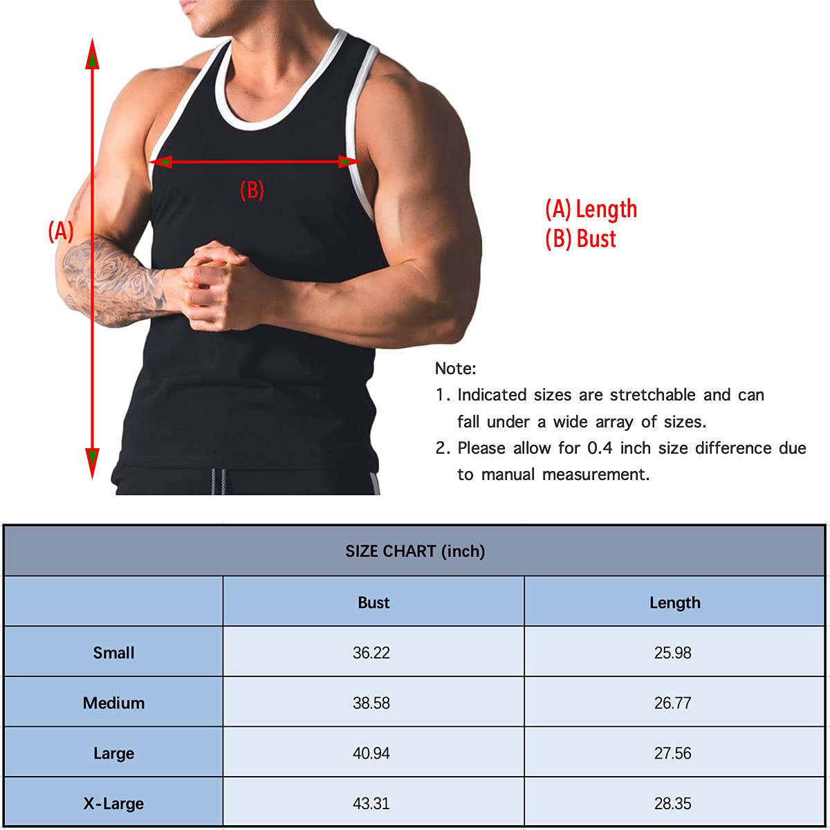 Men's Quick-Dry Workout Tank Top - Lightweight Muscle Stringer Singlet for Gym Training & Athletic Performance - Perfect for Weightlifting, Running & Summer Sports