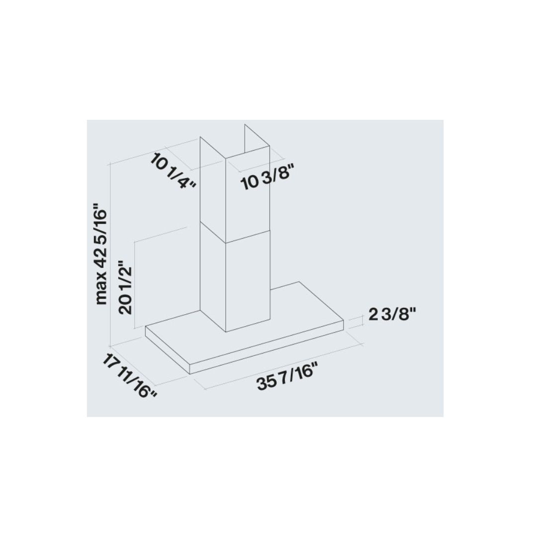 Falmec Mercurio 600 CFM Stainless Steel Wall Mount Range Hood - 30