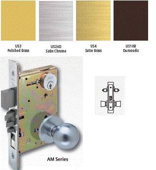 Arrow AM32 Mortise Knob Lock - Secure Entry Door Lock for Homes & Offices | Durable & Stylish Hardware for Interior & Exterior Doors