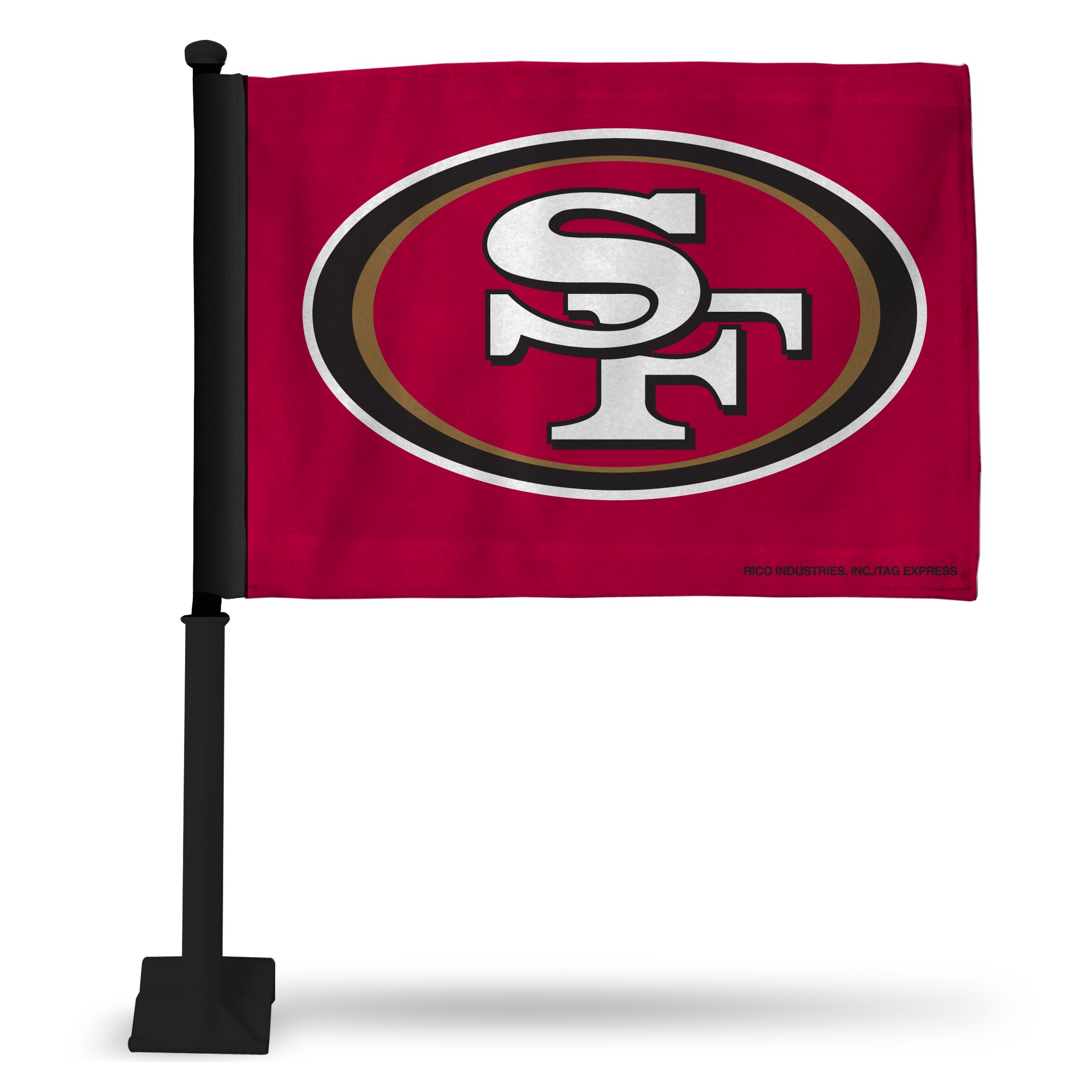 NFL Car Flag Double Sided - Officially Licensed Team Logo - Durable Polyester Car Accessory for Game Day Tailgating & Road Trips
