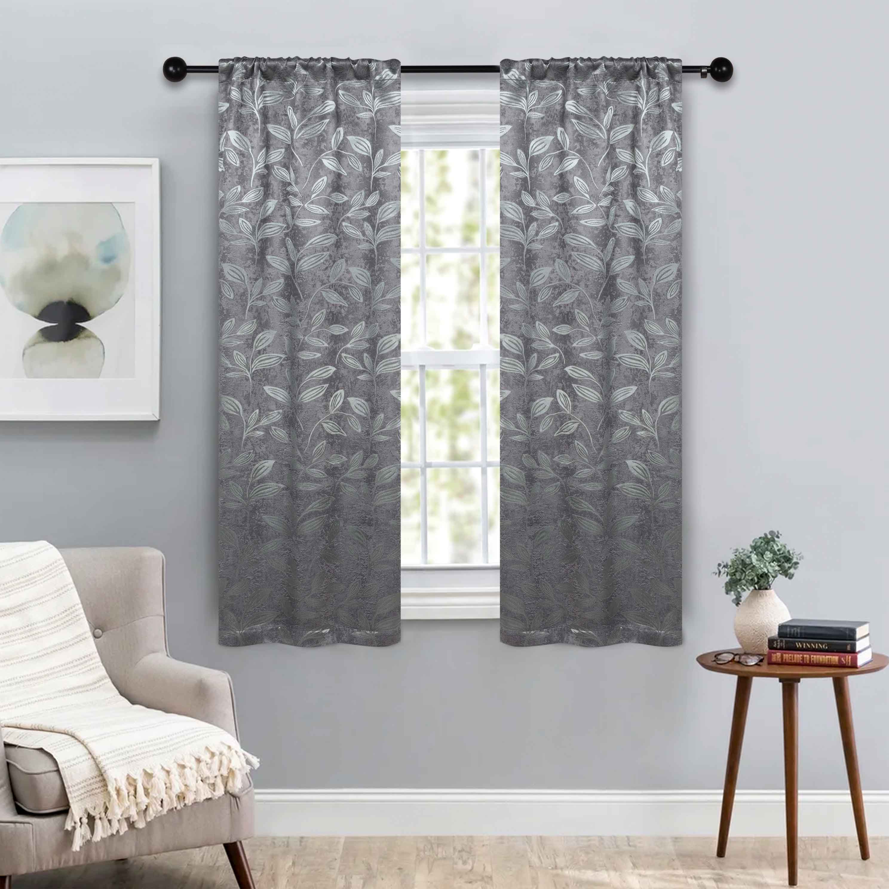 Blackout Curtains with Rod Pocket - Set of 2 Panels for Room Darkening & Privacy - Perfect for Bedrooms, Living Rooms & Home Theater