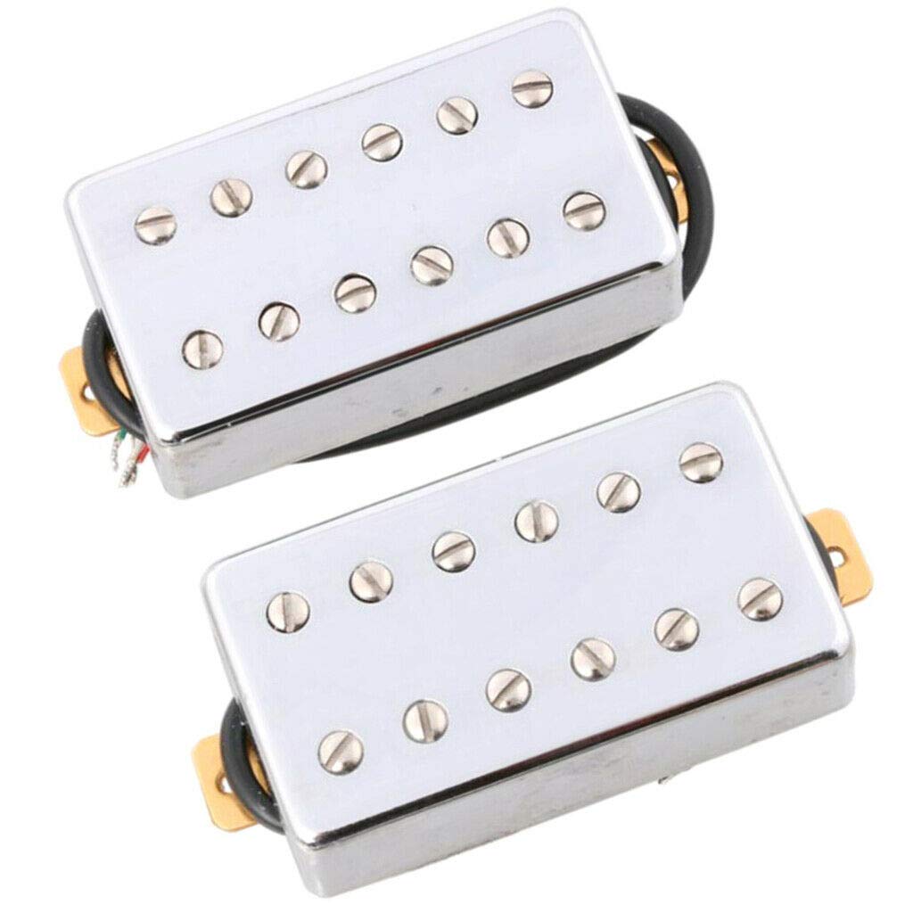 Dual Rail Guitar Bridge Pickup - 2pcs 5-Wire Humbucker for LP Electric Guitar | High Output & Smooth Tone | Perfect for Rock, Metal & Blues Performances