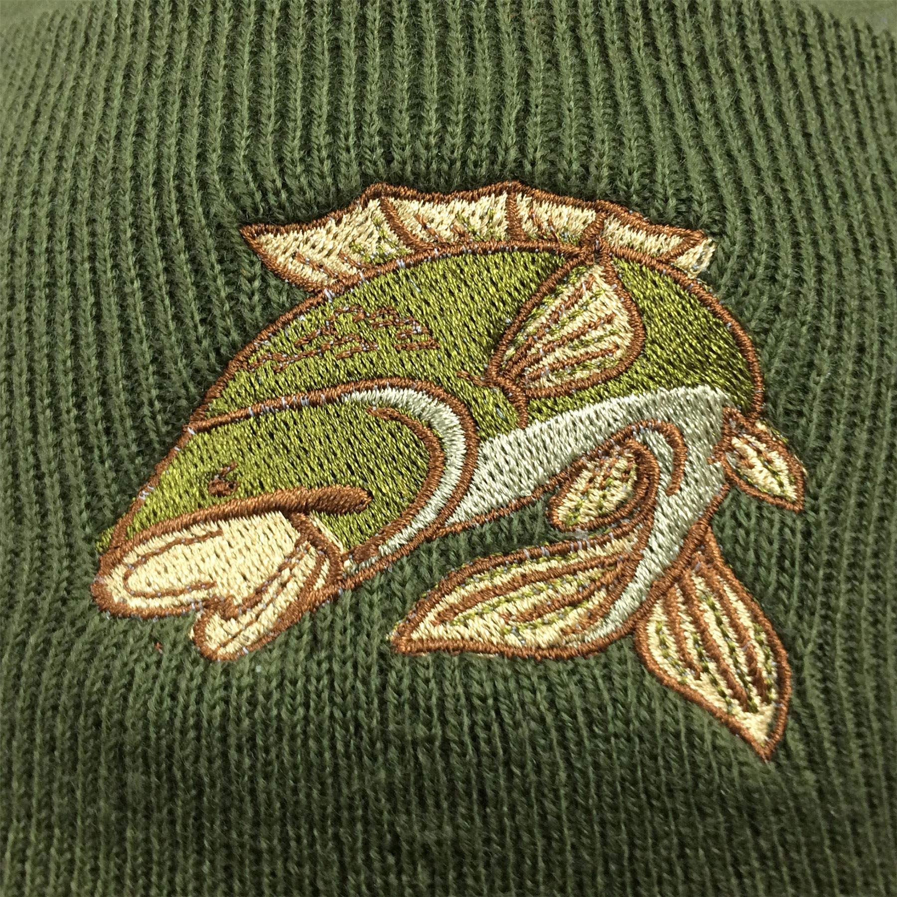 Bang Tidy Fishing Beanie Hat for Men - Warm Knit Cap with Embroidered Carp Design - Perfect Gift for Anglers & Outdoor Enthusiasts - Ideal for Fishing, Hunting & Winter Activities