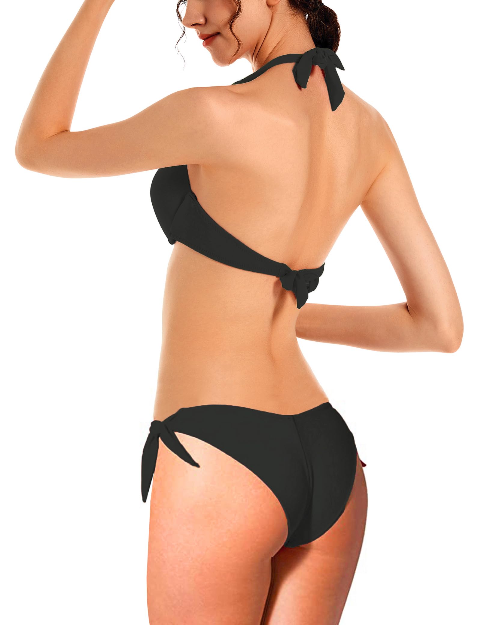 Push Up Bikini Set with Underwire - Halter Swimwear for Beach & Pool