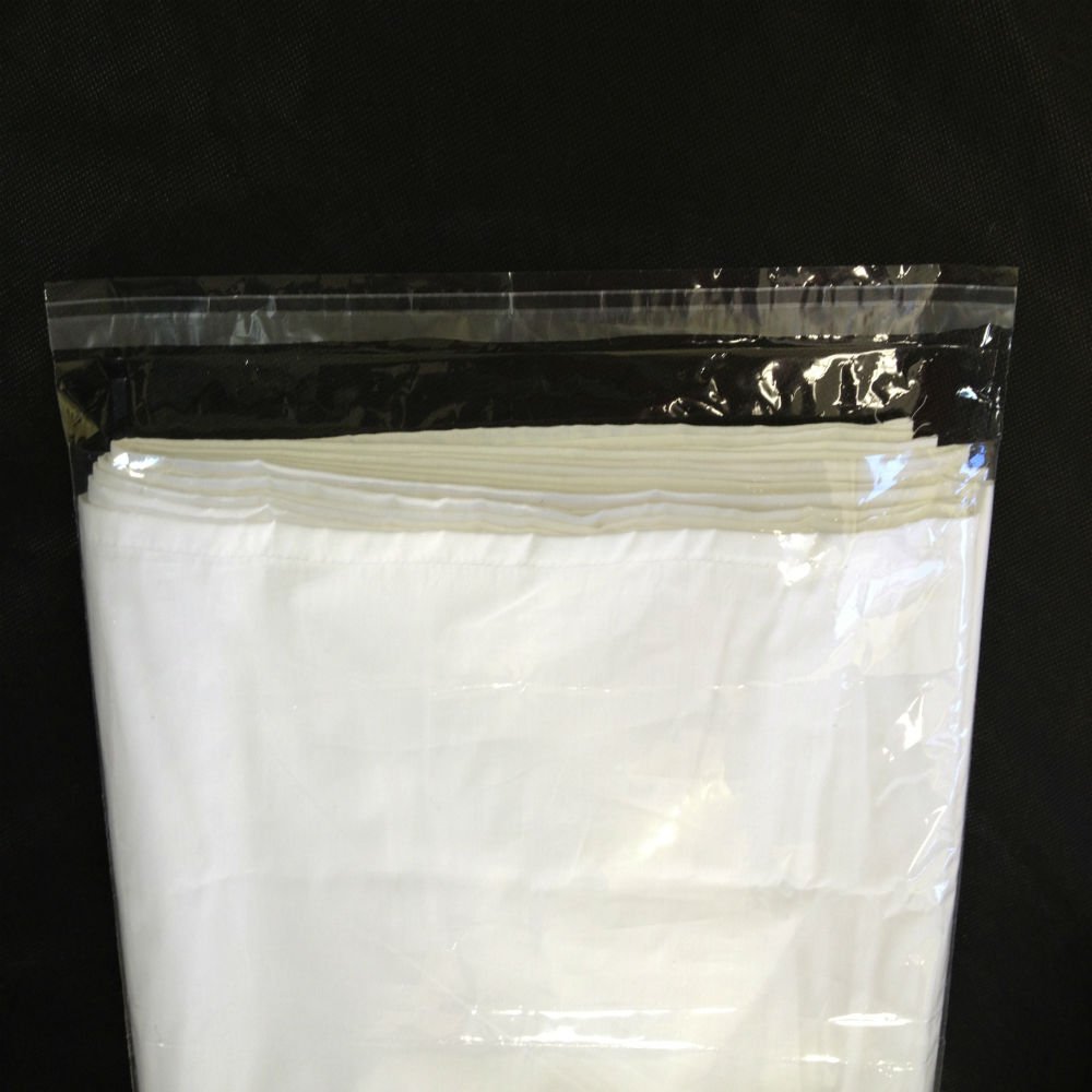 100 Pack Clear Garment Bags 12x15 Inches - Premium Clothing Storage for Travel, Moving & Closet Organization