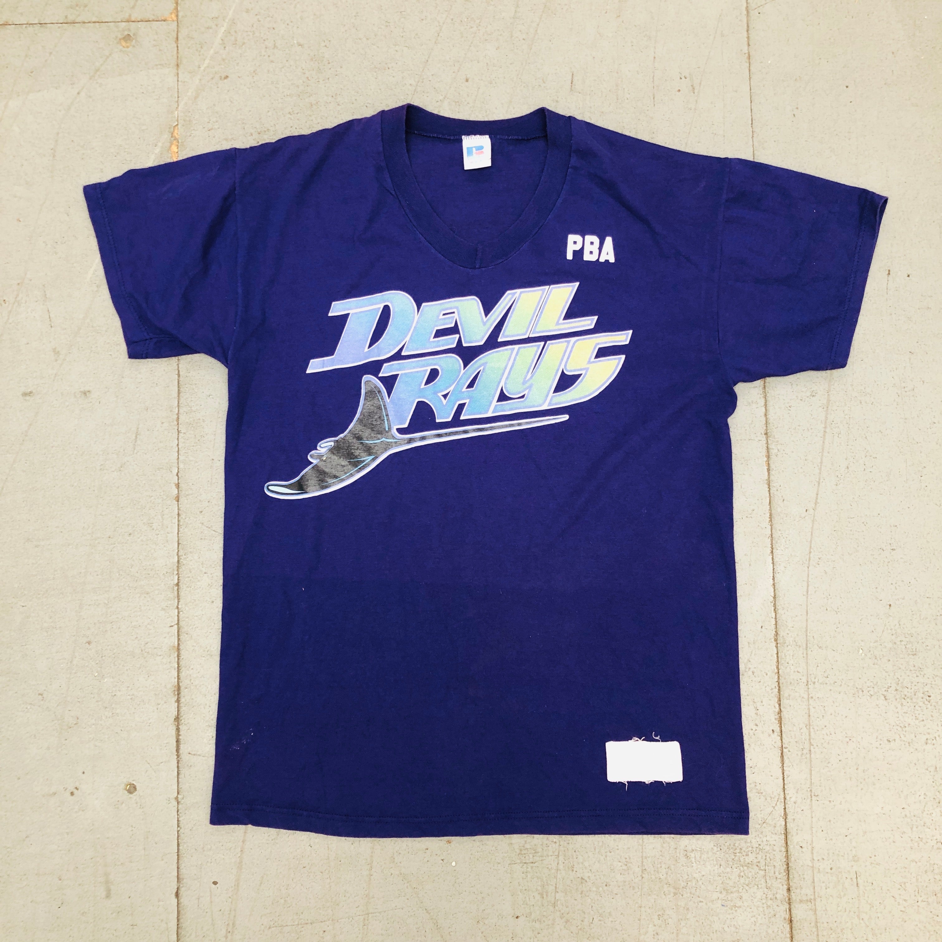 1998 Tampa Bay Devil Rays Inaugural Season Russell Athletic T-Shirt for Men - Vintage Baseball Fan Gift & Retro Sports Apparel for Casual Wear & Game Day Outfits