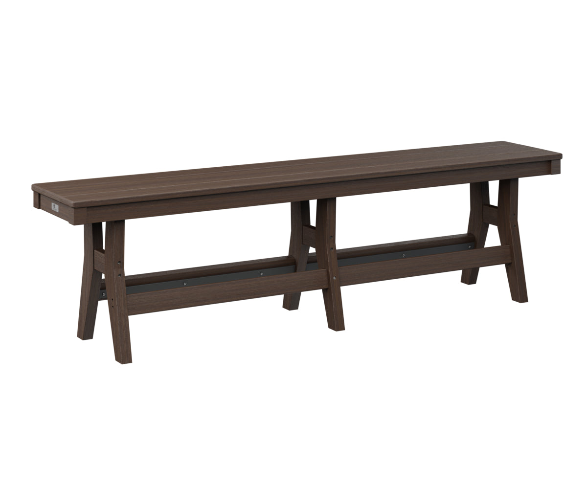Berlin Gardens Harbor 66 Dining Bench - Outdoor Patio Furniture Set with Weather-Resistant Teak Wood - Perfect for Backyard, Garden, and Poolside Dining Areas