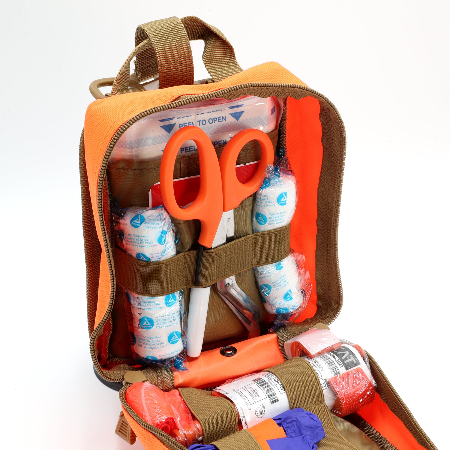 Desert Squadron MOLLE Trauma 2.0 Tactical Medical Pouch - First Aid Kit Organizer for Military, EMS & Outdoor Adventures