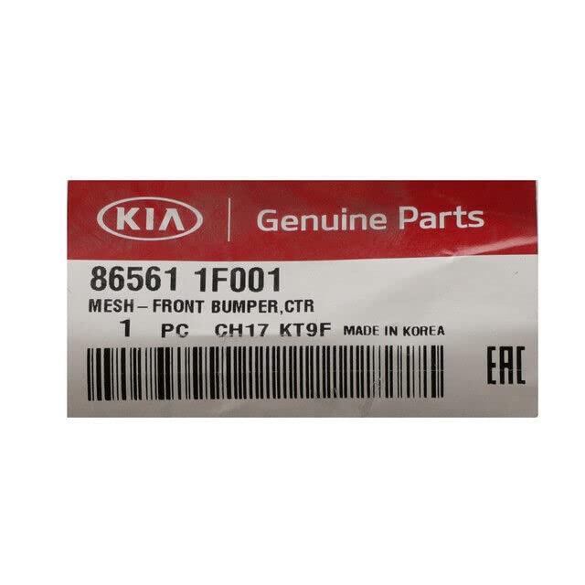 Genuine Kia 86561-1F001 Front Bumper Mesh Grille - Perfect Replacement for Kia Vehicles, Enhances Style & Protection for Daily Driving & Off-Road Adventures