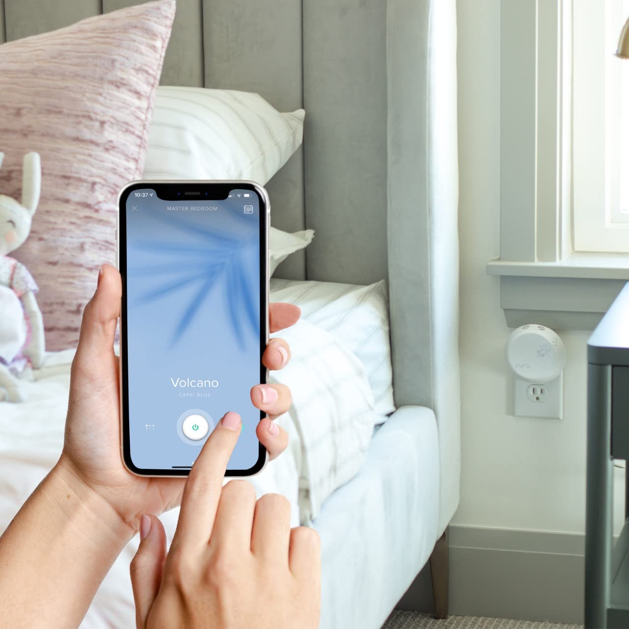 Capri Blue Pura Smart Home Plug-in Diffuser Kit with 1 Pura V3 Aromatherapy Diffuser & 2 Capri Blue Fragrance Refills - Essential Oil Diffuser for Home, Office, Bedroom - Volcano Scented Air Freshener for Relaxation & Aromatherapy