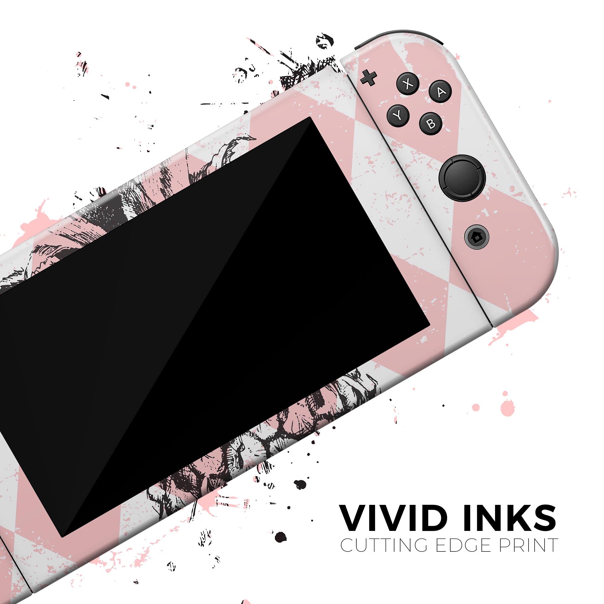 Nintendo Switch Lite Skin Decal - Scratch-Resistant Removable Vinyl Wrap Cover - Tropical Summer Pink Pineapple Design | Perfect for Gaming Protection & Style Enhancement
