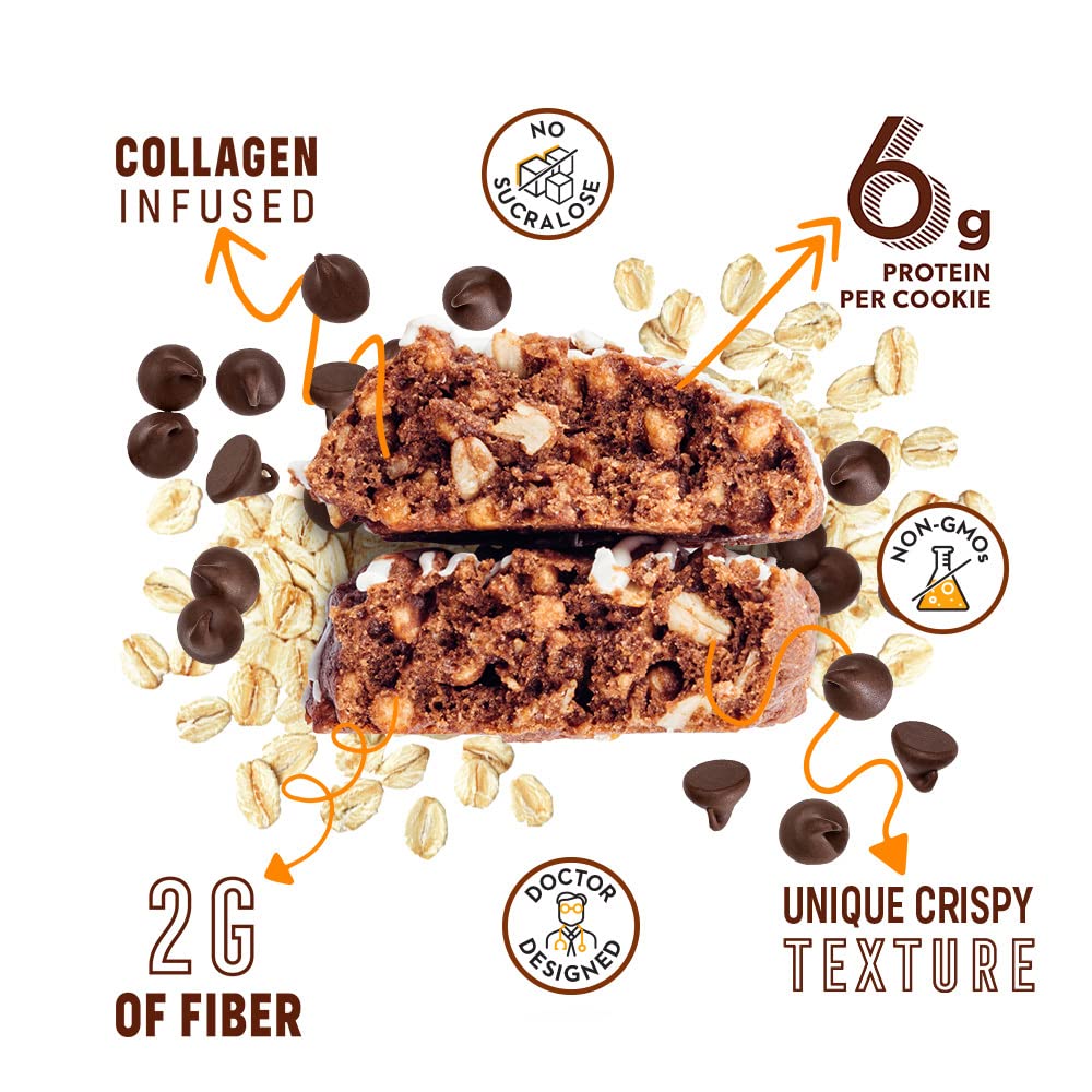 Smart for Life High Protein Cookie Diet - Variety Pack (Chocolate Chip, Oatmeal Raisin & Blueberry) - 5-Week Meal Plan - Low Carb Meal Replacement & High Fiber Snack Cookies - Perfect for Weight Loss, Keto Diet & On-the-Go Nutrition
