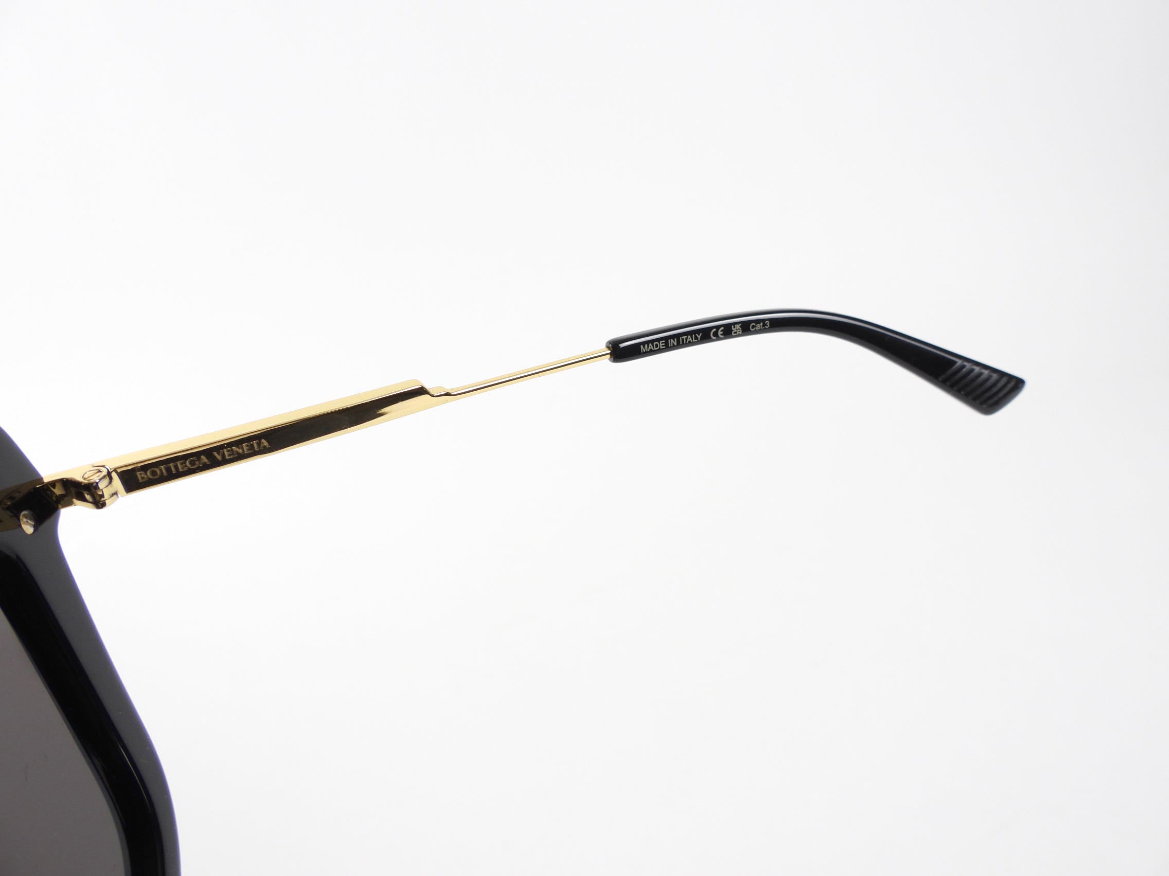 Bottega Veneta Black Cat Eye Sunglasses for Women - Luxury Designer Shades with UV Protection - Perfect for Beach, Driving & Fashion Outfits
