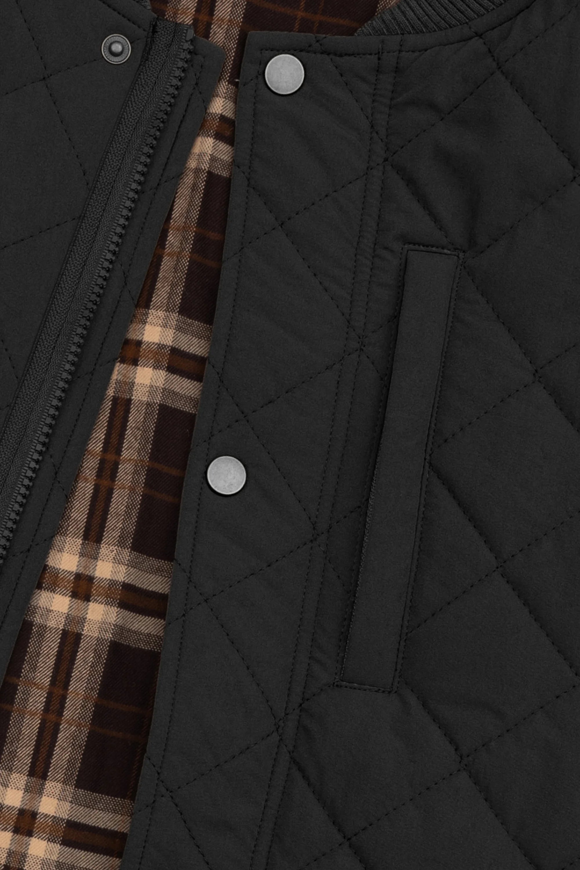 Quilted Bomber Jacket for Men & Women - Lightweight Puffer Coat with Warm Fleece Lining - Perfect for Fall, Winter & Outdoor Activities