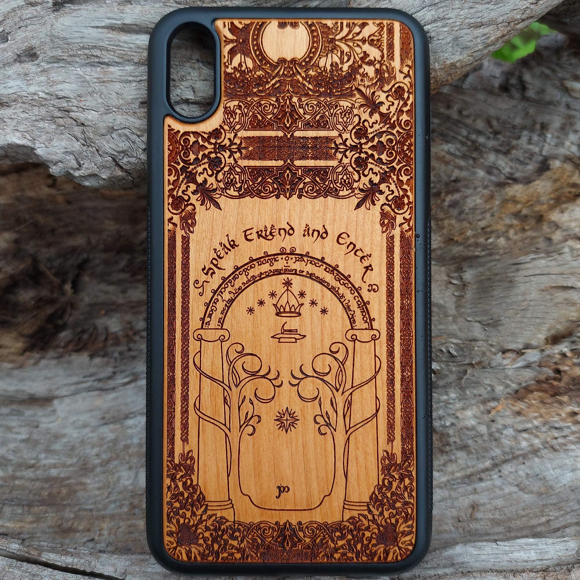 Premium Laser Engraved Wood Phone Case for iPhone 16/15/14/13/12/11 Pro Max/Mini & Galaxy S25/S24/S23/S22/S21/S20 Ultra Plus - Eco-Friendly Slim Durable Wooden Cover - Perfect for Outdoor Activities, Office Use & Daily Protection