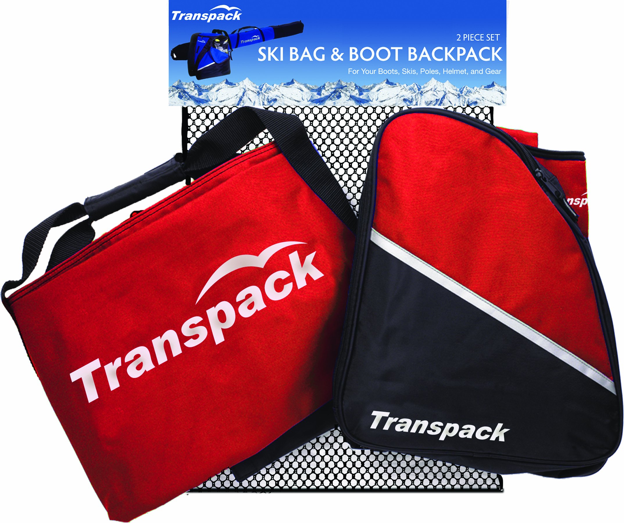 TRANSPACK Alpine 2-Piece Mesh Luggage Set - Lightweight Durable Suitcase for Travel, Gym & Weekend Getaways