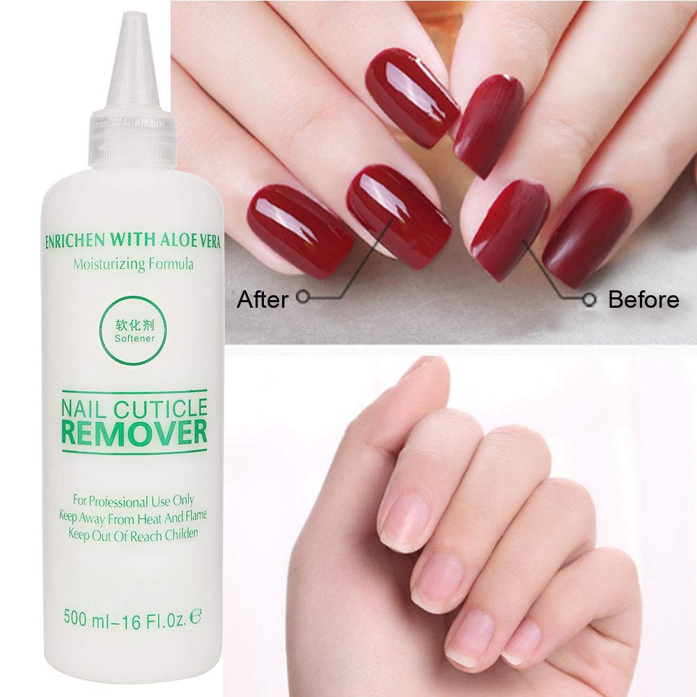 ANKROYU 500ML Nail Cuticle Softener & Dead Skin Remover - Manicure Pedicure Tool for Callus Removal, Rough Heel Repair & Smooth Skin Care - Perfect for Home Nail Salon & Professional Spa Treatments