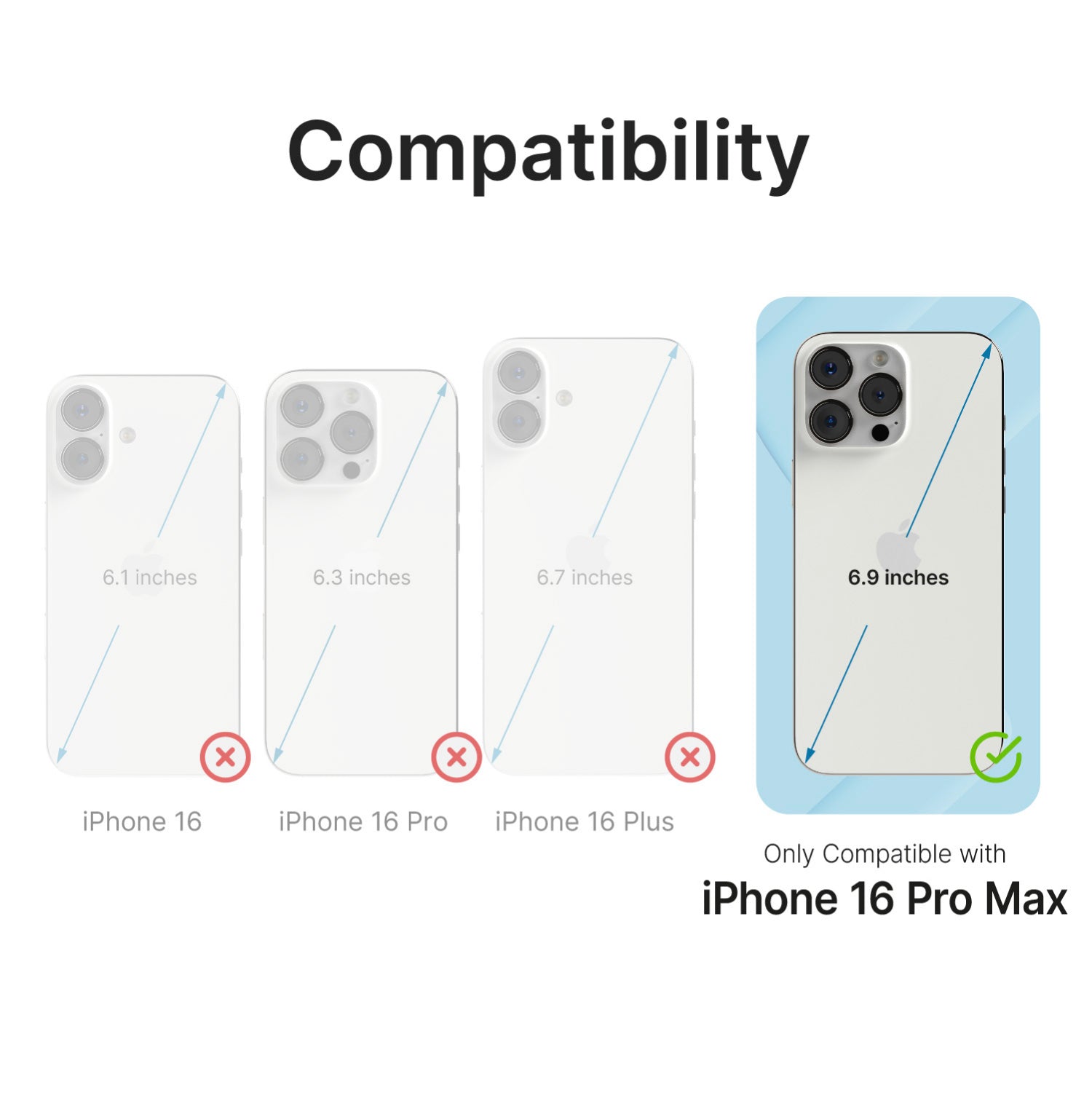 iPhone 16 Pro Max Case - Premium Shockproof & Scratch-Resistant Protective Cover for iPhone 16 Pro Max - Perfect for Outdoor Activities, Travel & Daily Use