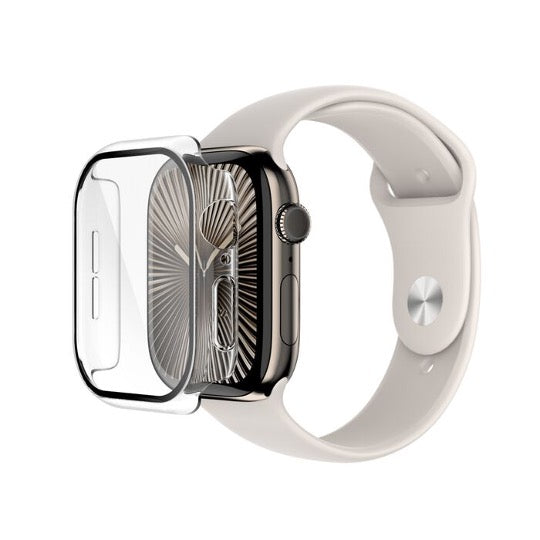 Belkin Screen Protector for Apple Watch Series 10 (46mm) - Tempered Glass Shield with Anti-Scratch & Bubble-Free Installation - Perfect for Workouts, Swimming & Everyday Use