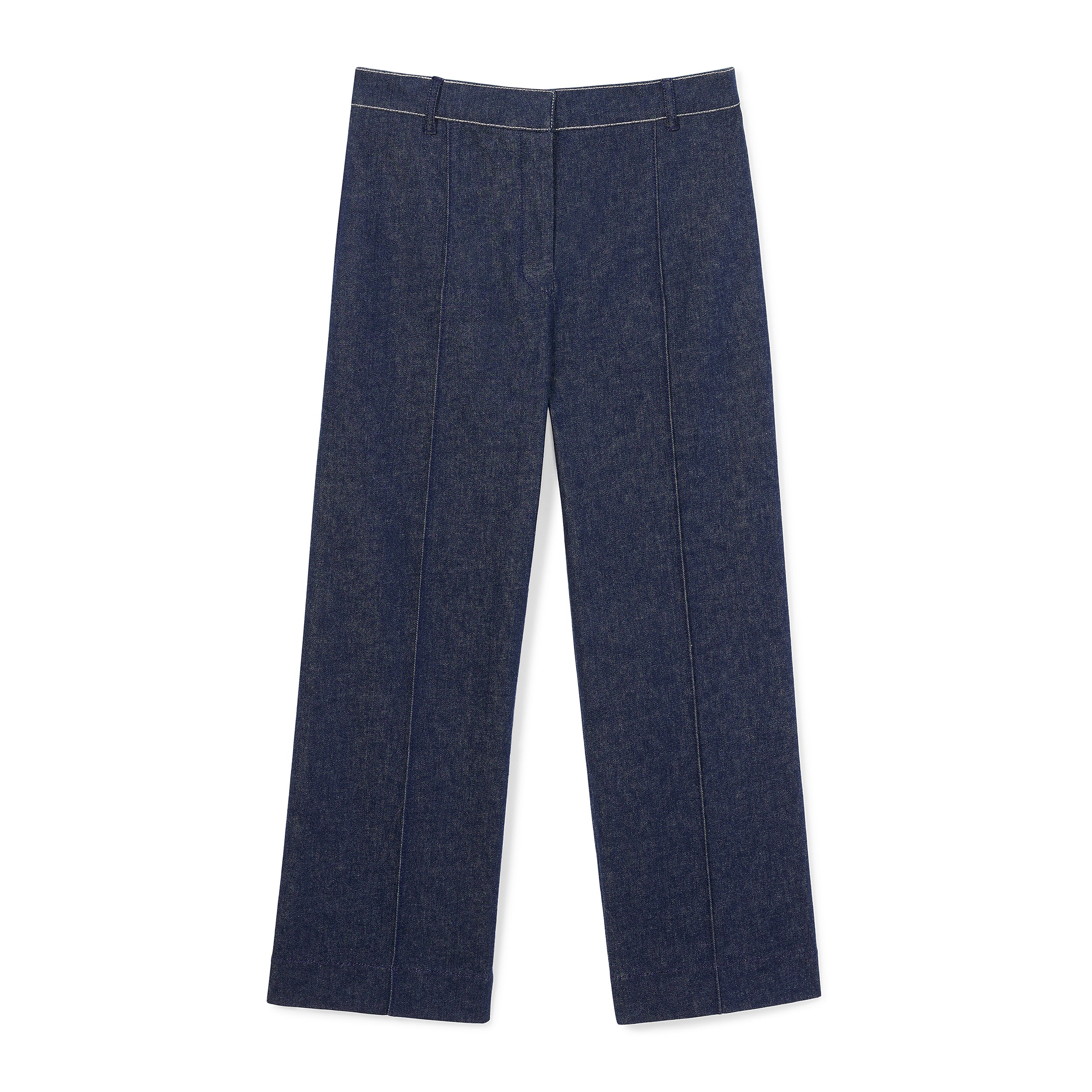 Christy Pant Stretch Denim Suiting - Dark Wash Jeans for Women | Comfortable Office Wear & Casual Outfits
