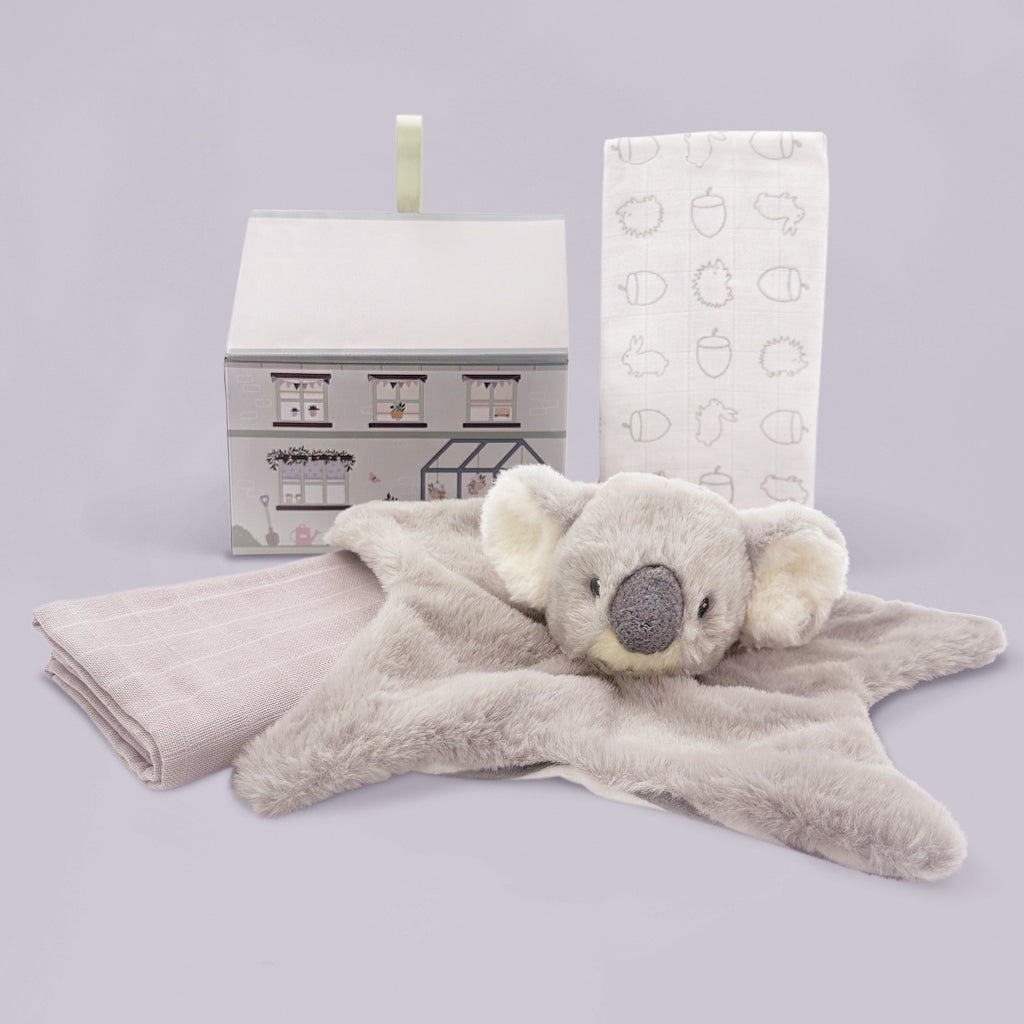Kodi Koala Baby Comforter & Swaddle Set - Soft Newborn Gift for Boys & Girls - Perfect for Nursery, Baby Showers & Newborn Photography