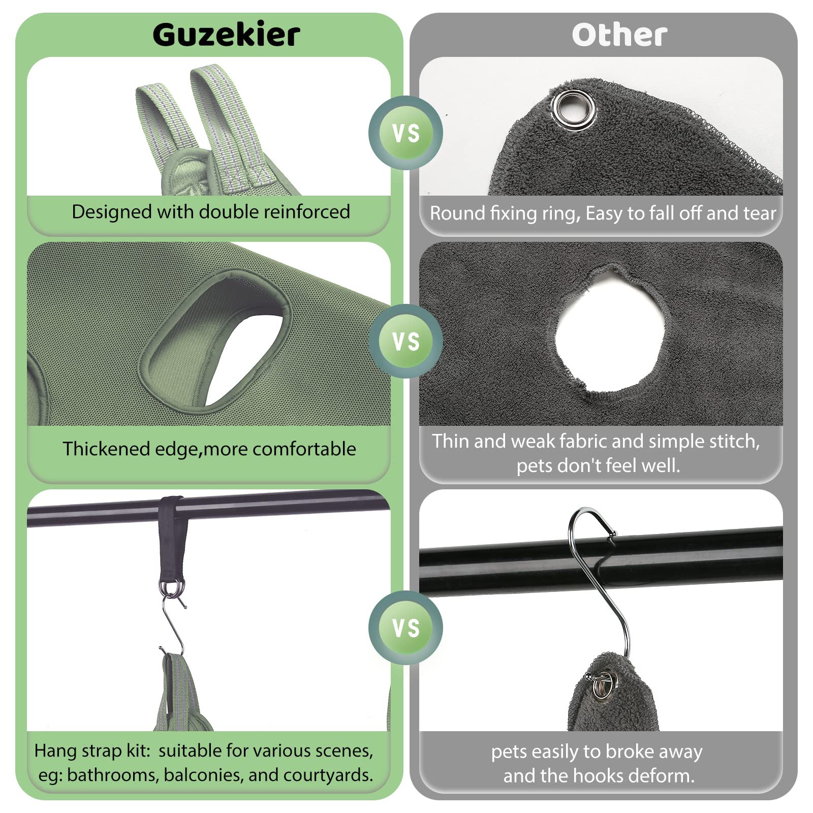 Premium Dog Grooming Hammock Harness for Small Dogs & Cats - Pet Grooming Table Sling with Nail Clippers, Trimmer & File - Essential Grooming Supplies Kit for Bathing, Nail Care & Vet Visits at Home