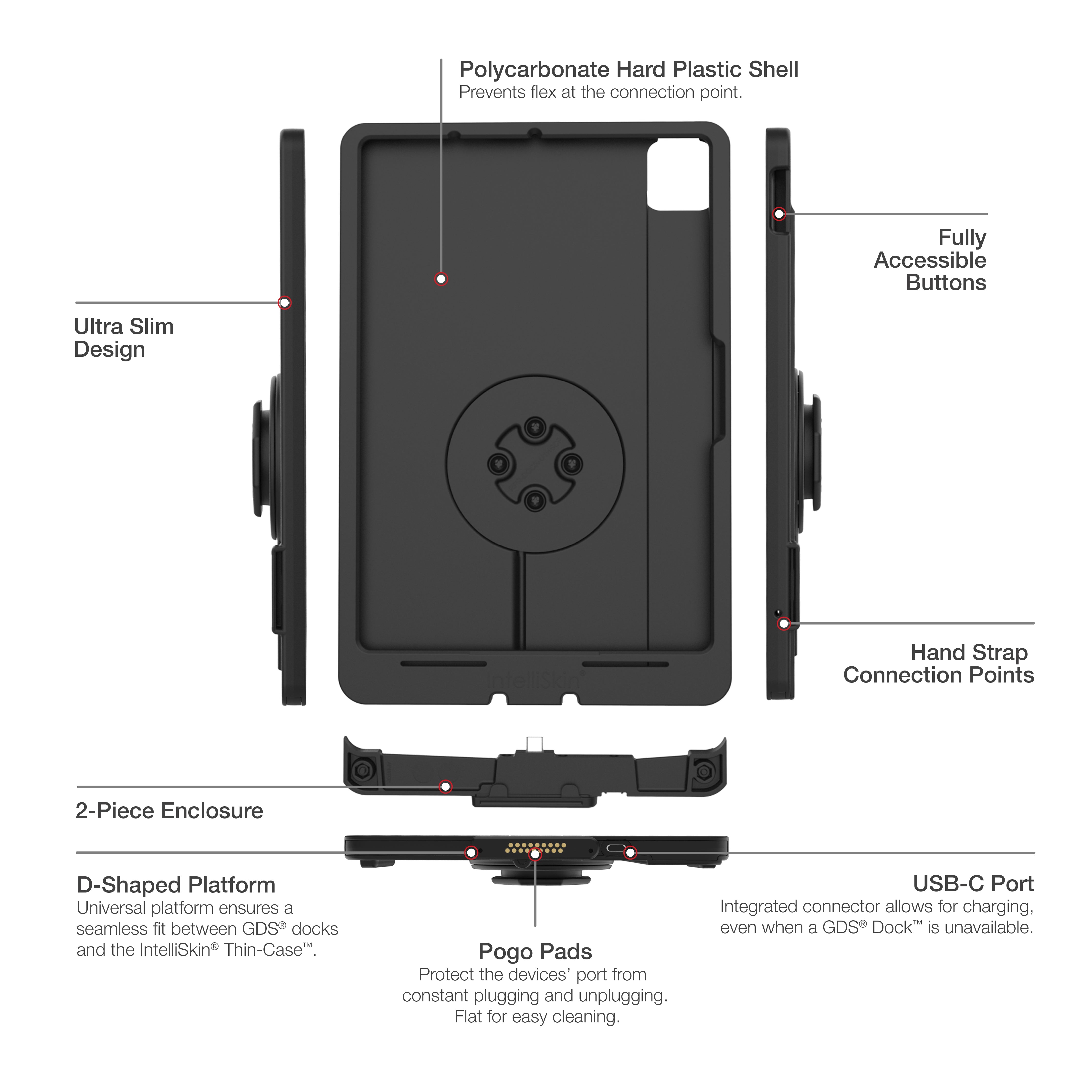 IntelliSkin® Thin Case™ for iPad Air 11 (M2 & M3) - Ultra Slim Protective Cover | Perfect for Work, Travel & Everyday Use