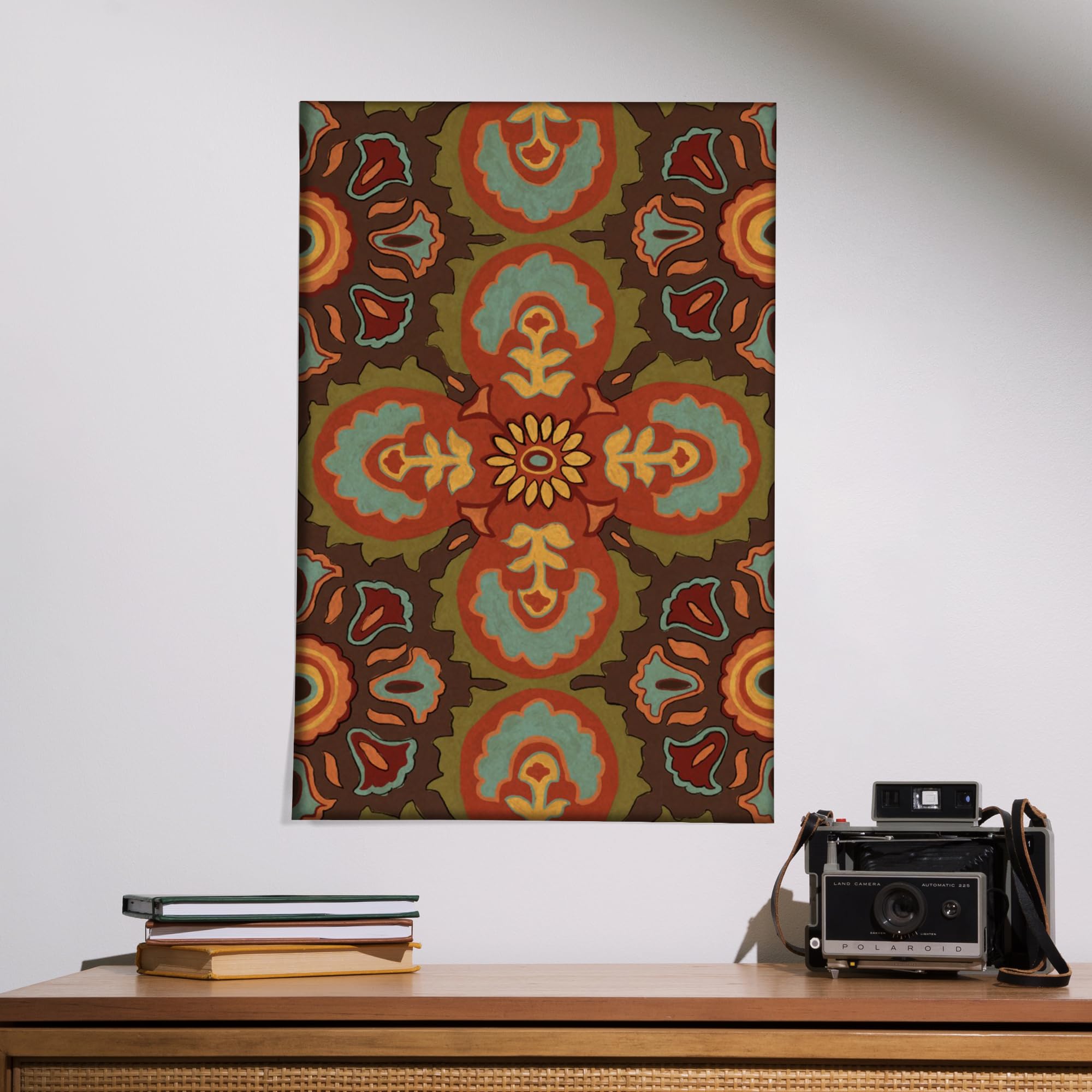 Lantern Press 16x24 Inch Giclee Art Print - Talavera Tile #1 Wall Decor for Living Room, Bedroom & Office | Premium Canvas Artwork for Home Decoration