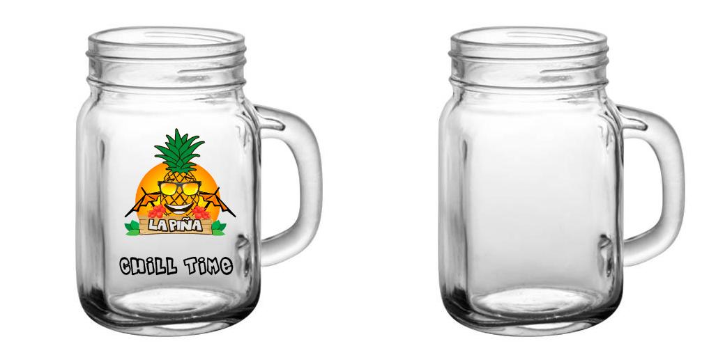 12 oz Custom BarConic® Mason Jar with Handle - Perfect for Cocktails, Smoothies & DIY Crafts - Durable Glass Drinking Cup for Home, Parties & Gifts