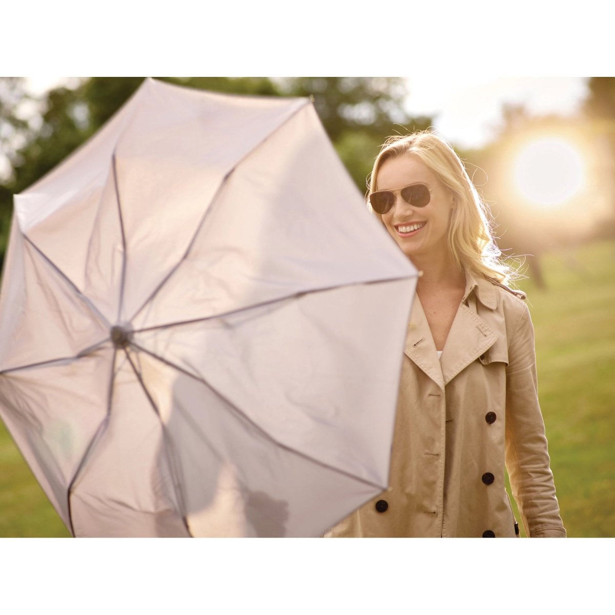 Go Travel Automatic Umbrella - Windproof Compact Travel Umbrella for Men & Women - Perfect for Commuting, Hiking, and Outdoor Adventures