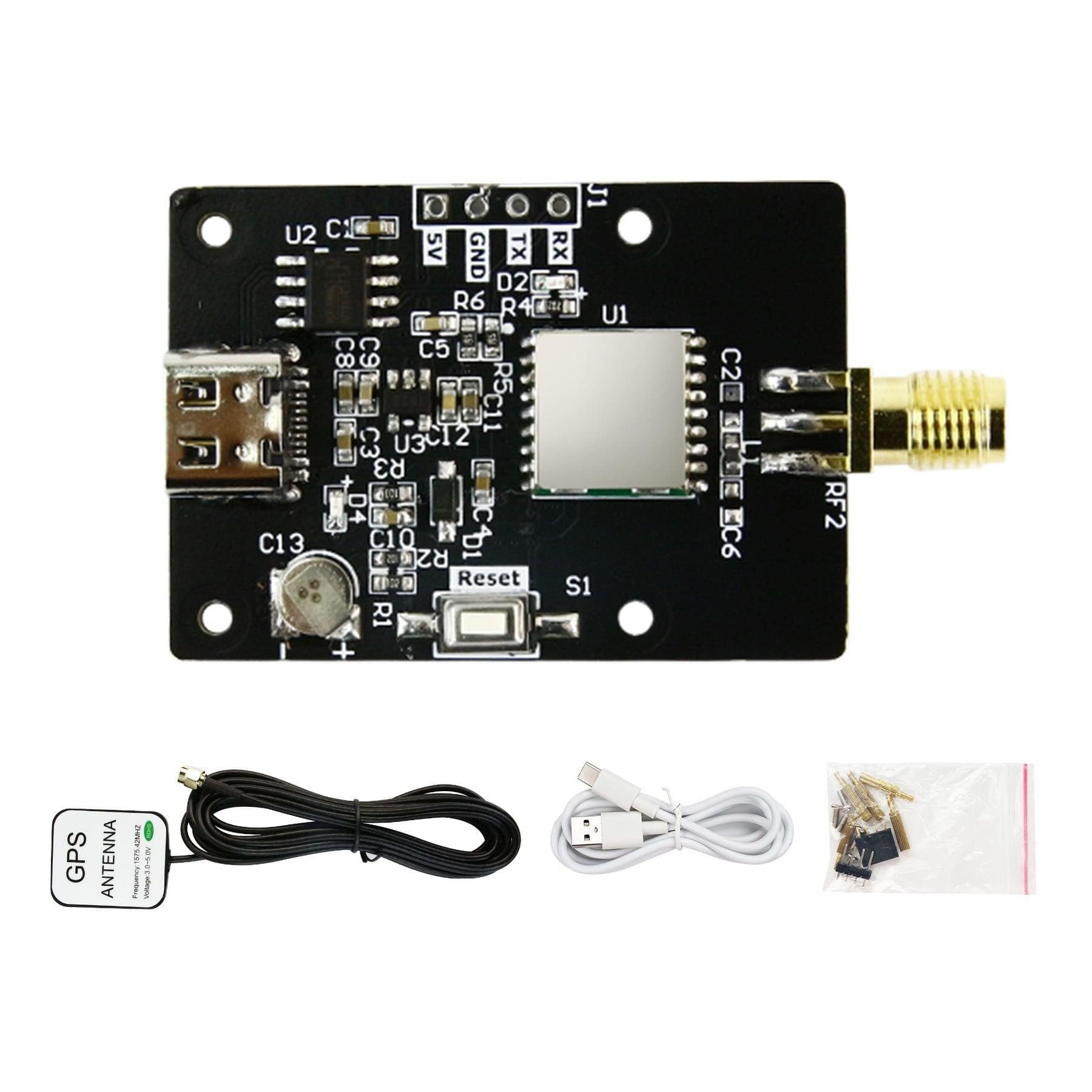 Yahboom GPS Module with BDS, GPS, GLONASS & QZSS Support - High Precision Navigation for Drones, ROS Robots | Perfect for Aerial Mapping, Autonomous Vehicles & Robotics Projects