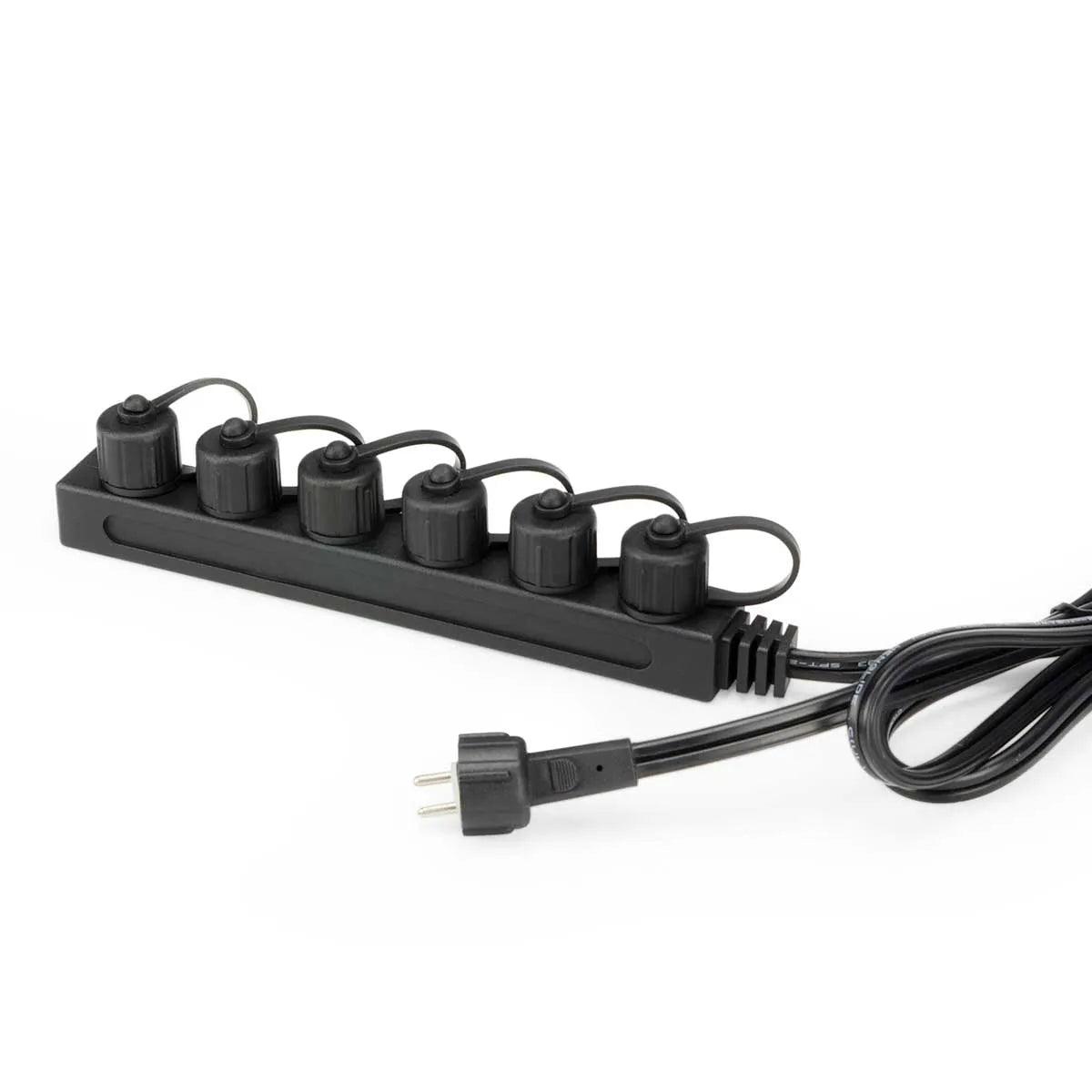 6-Way LED Light Splitter - High-Quality 6 Port LED Strip Connector for Indoor & Outdoor Lighting Projects