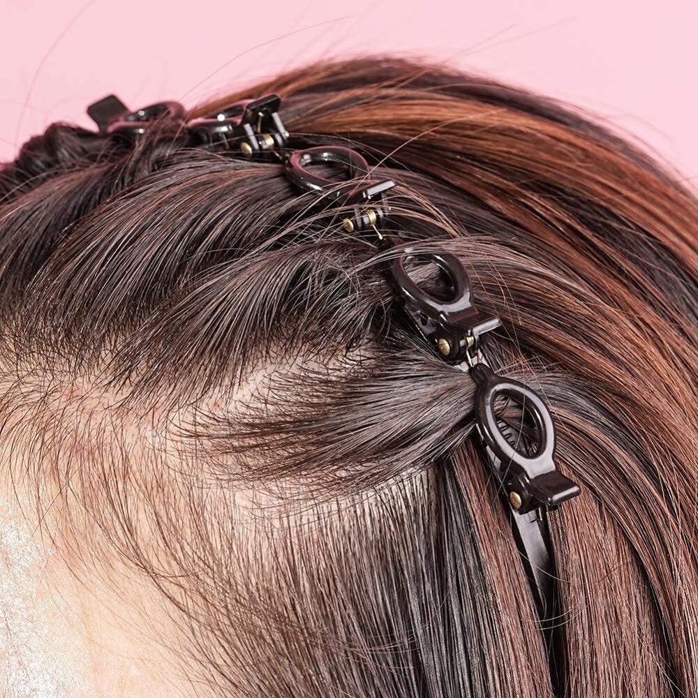 Treza Double Layer Twist Plait Headband - Plastic Hair Clips & Hair Pins for Women & Girls - Hair Styling Accessories (Pack of 1, Black) - Perfect for School, Work, Parties & Everyday Hairstyles