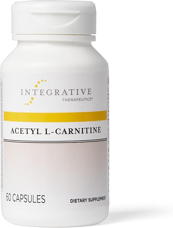Integrative Therapeutics Acetyl L-Carnitine Supplement - Supports Energy, Brain & Heart Health - Vegan & Non-GMO - Ideal for Fitness, Mental Clarity & Cardiovascular Wellness