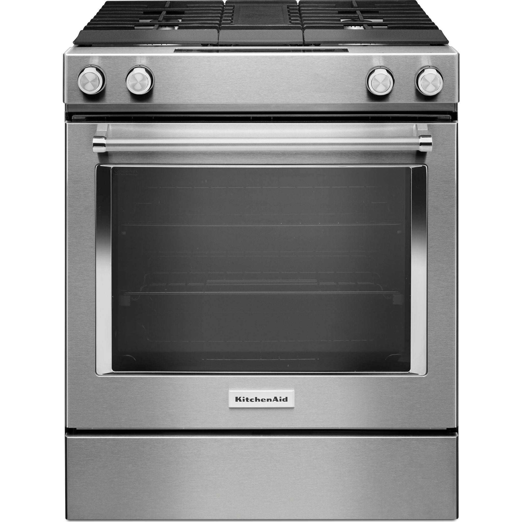 KitchenAid KSDG950ESS 30-Inch Slide-In Dual Fuel Range - Stainless Steel Gas Stove & Electric Oven for Professional Cooking & Baking at Home