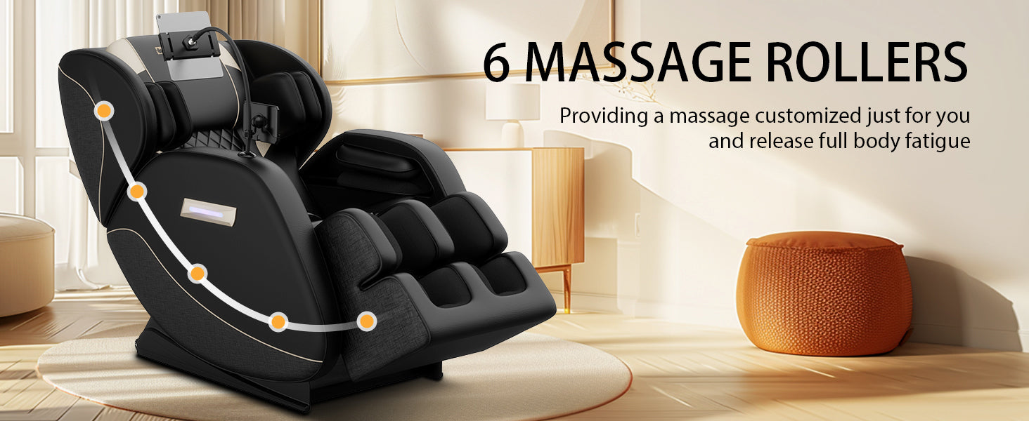 2024 Zero Gravity Massage Chair Recliner with Full Body Air Pressure - Perfect for Home Relaxation & Pain Relief Therapy