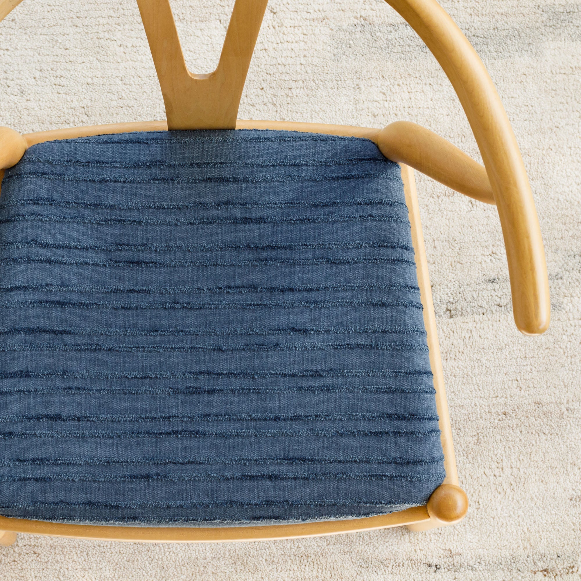 Premium Malibu Stripe Upholstery Fabric - Navy Blue & White Cotton Blend for Sofa, Chair & Home Decor | Water-Resistant & Durable for Indoor & Outdoor Use