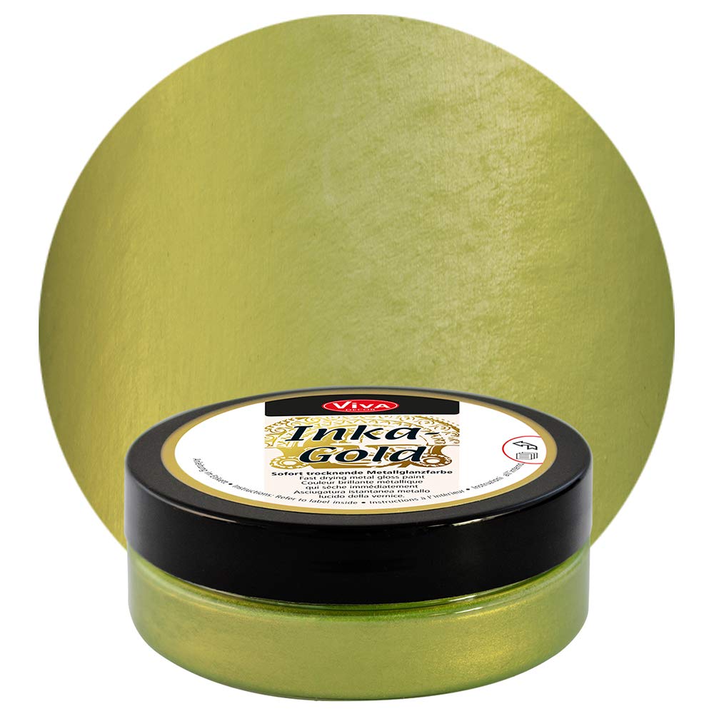 Inka Gold Gilding Wax 2.3oz - Metallic Polish for Wood, Clay & DIY Decor