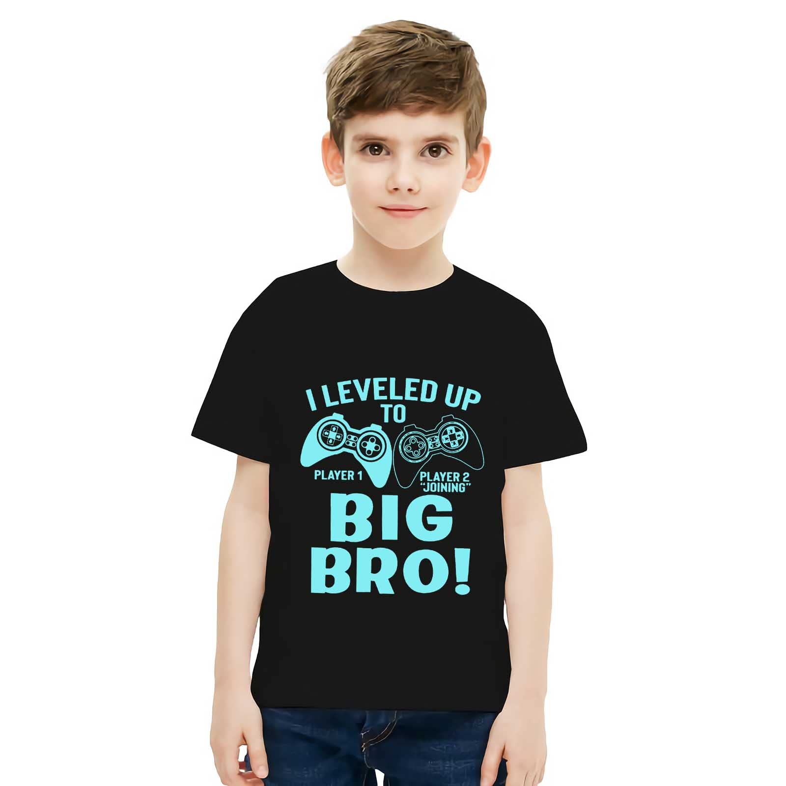 Level Up Gamer T-Shirt for Boys - Short Sleeve Video Game Tee (Sizes 5T-10T) - Perfect for Gaming, School & Everyday Wear