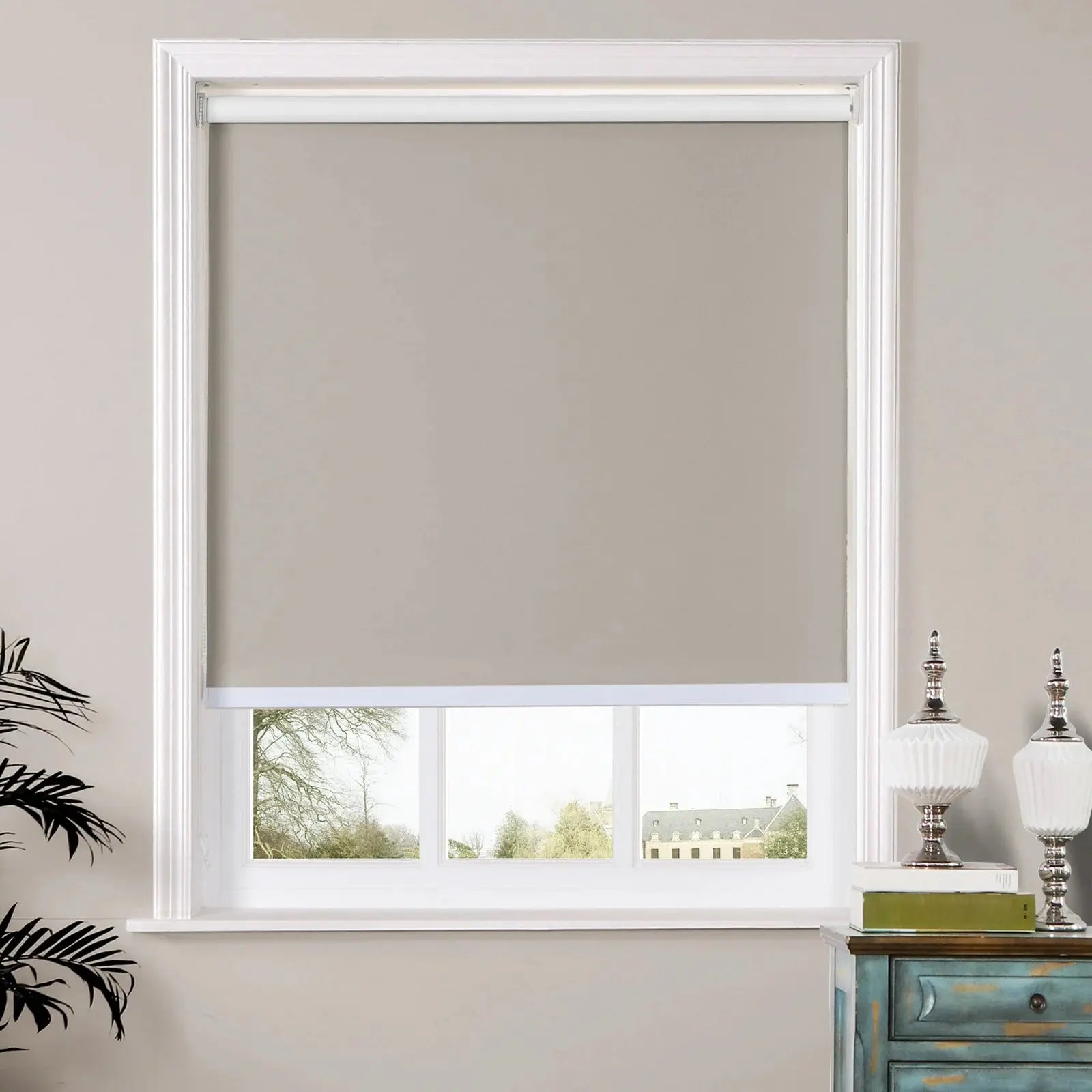 Wayne Blackout Waterproof Roller Shade with Loop Control - Perfect for Bedroom, Nursery & Home Theater Light Blocking