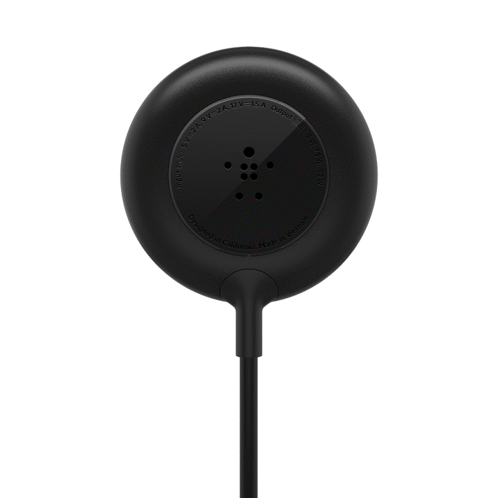Belkin Magnetic Base Compatible with MagSafe for iPhone 12/13/14 & AirPods Wireless Charging Case - 7.5W Fast Charging, Black | Perfect for Home, Office & Travel Use