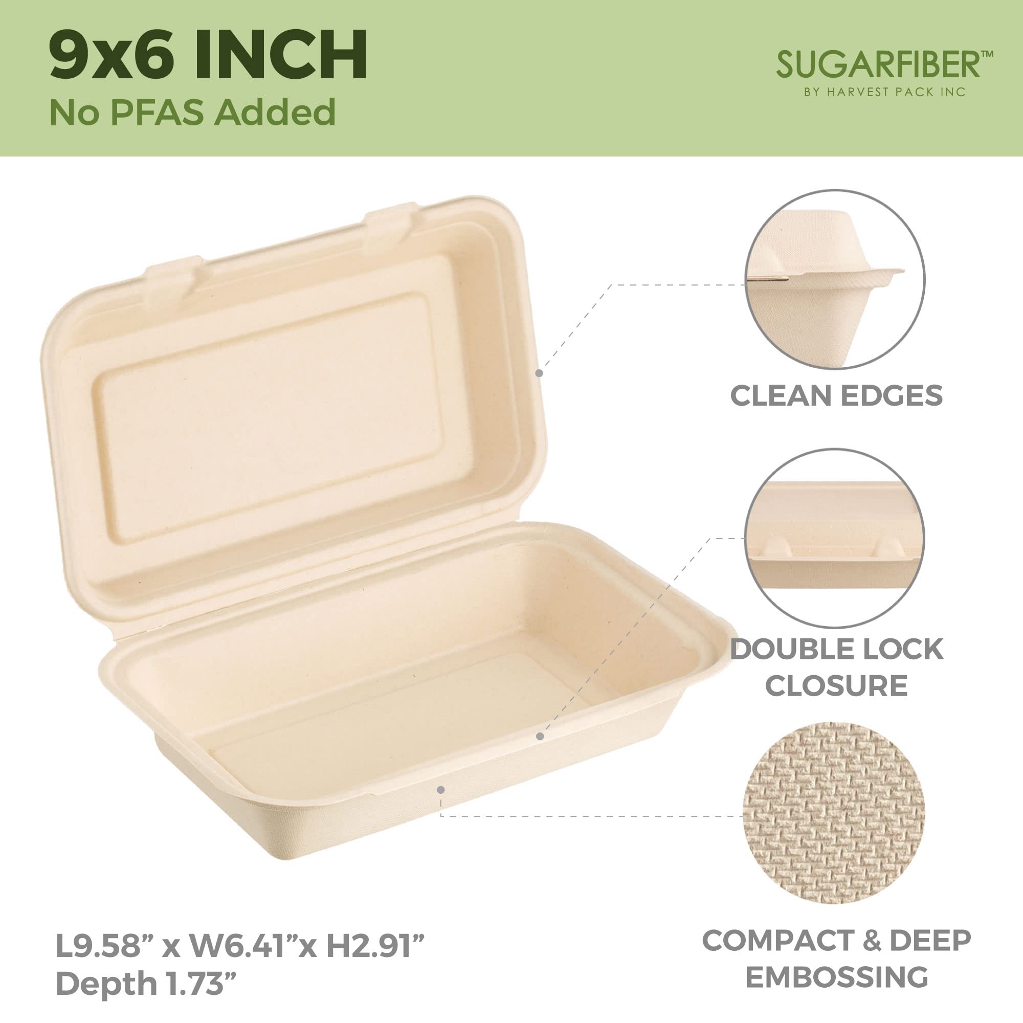500-Pack PFAS-Free 9x6
