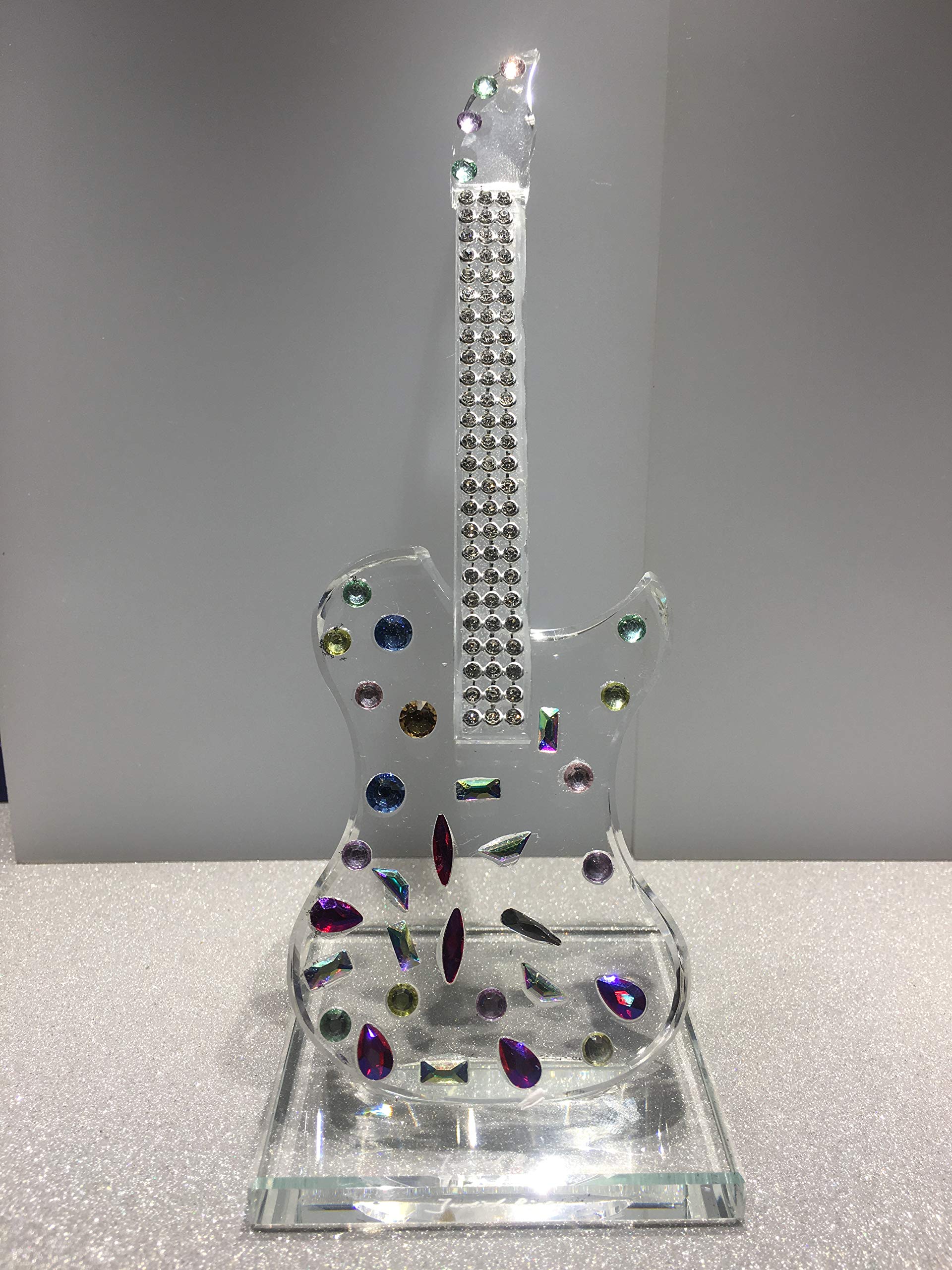 Judith Ripka Home Crystal Guitar - Elegant Decorative Piece for Living Room, Bedroom, or Office | Perfect Gift for Music Lovers & Home Decor Enthusiasts