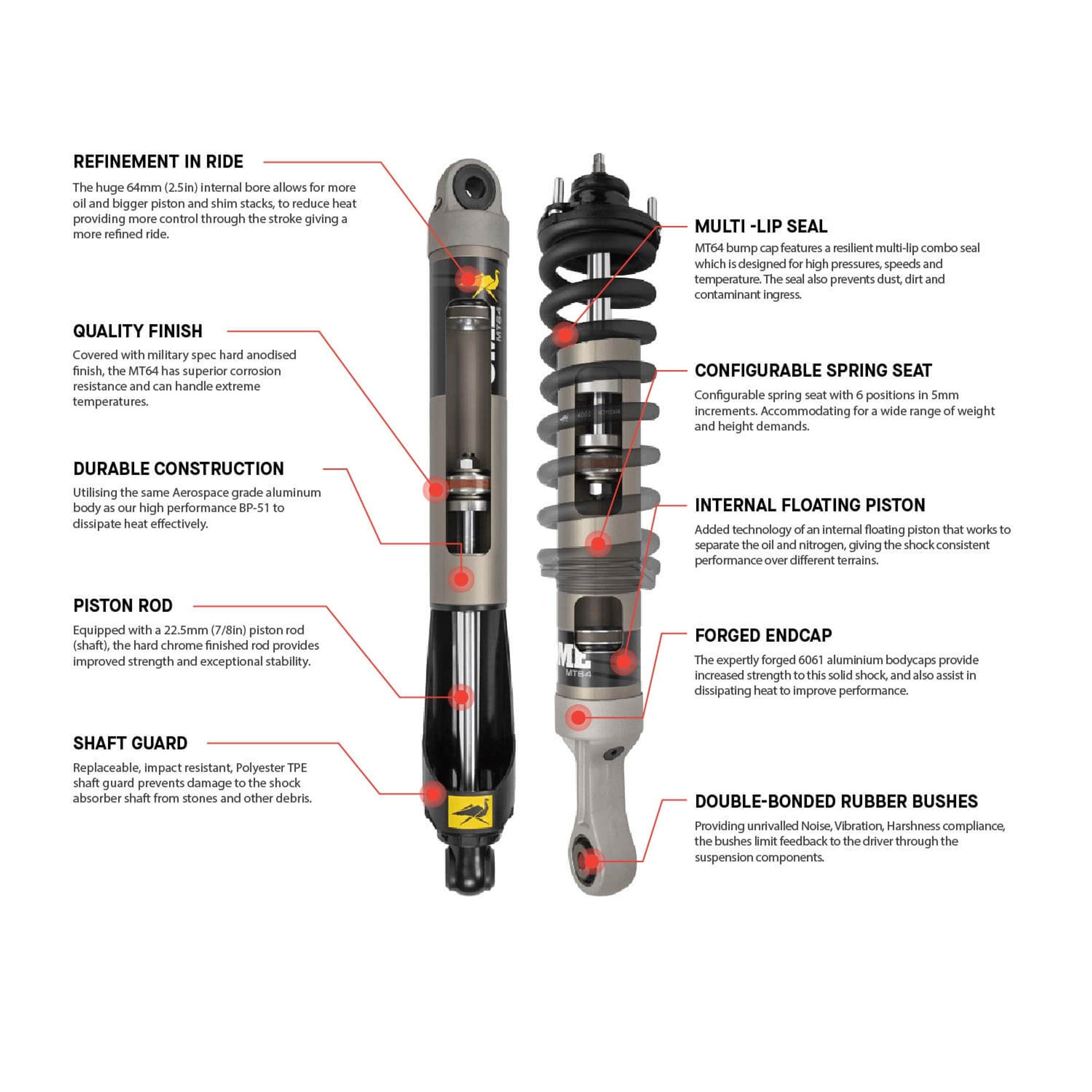 2016-2023 Toyota Tacoma Old Man Emu MT64 Kit - 2