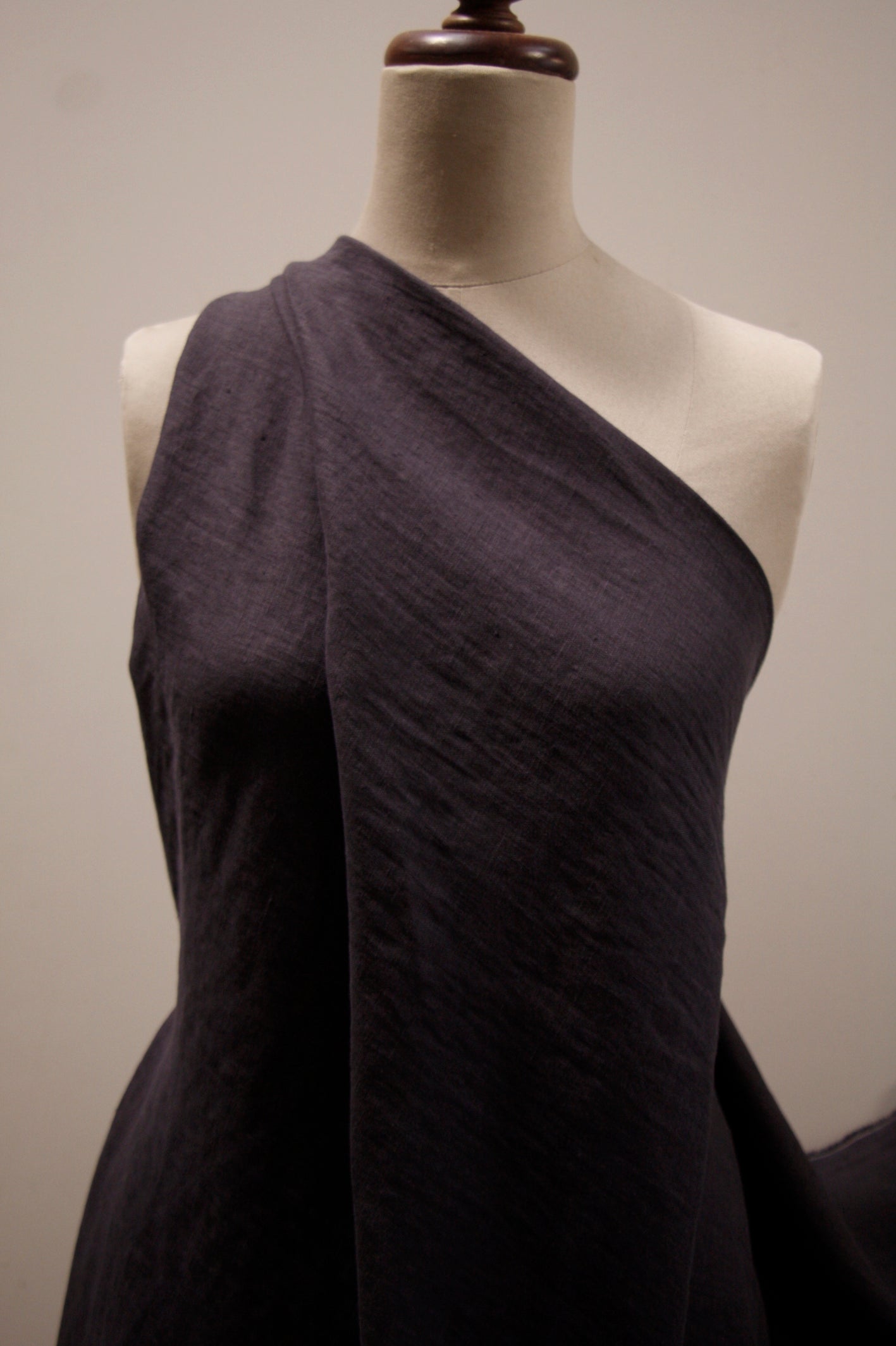 Premium Charcoal Washed Linen Fabric - Soft & Breathable for Clothing, Dresses, and Home Decor | Perfect for Summer Outfits & Boho Chic Style