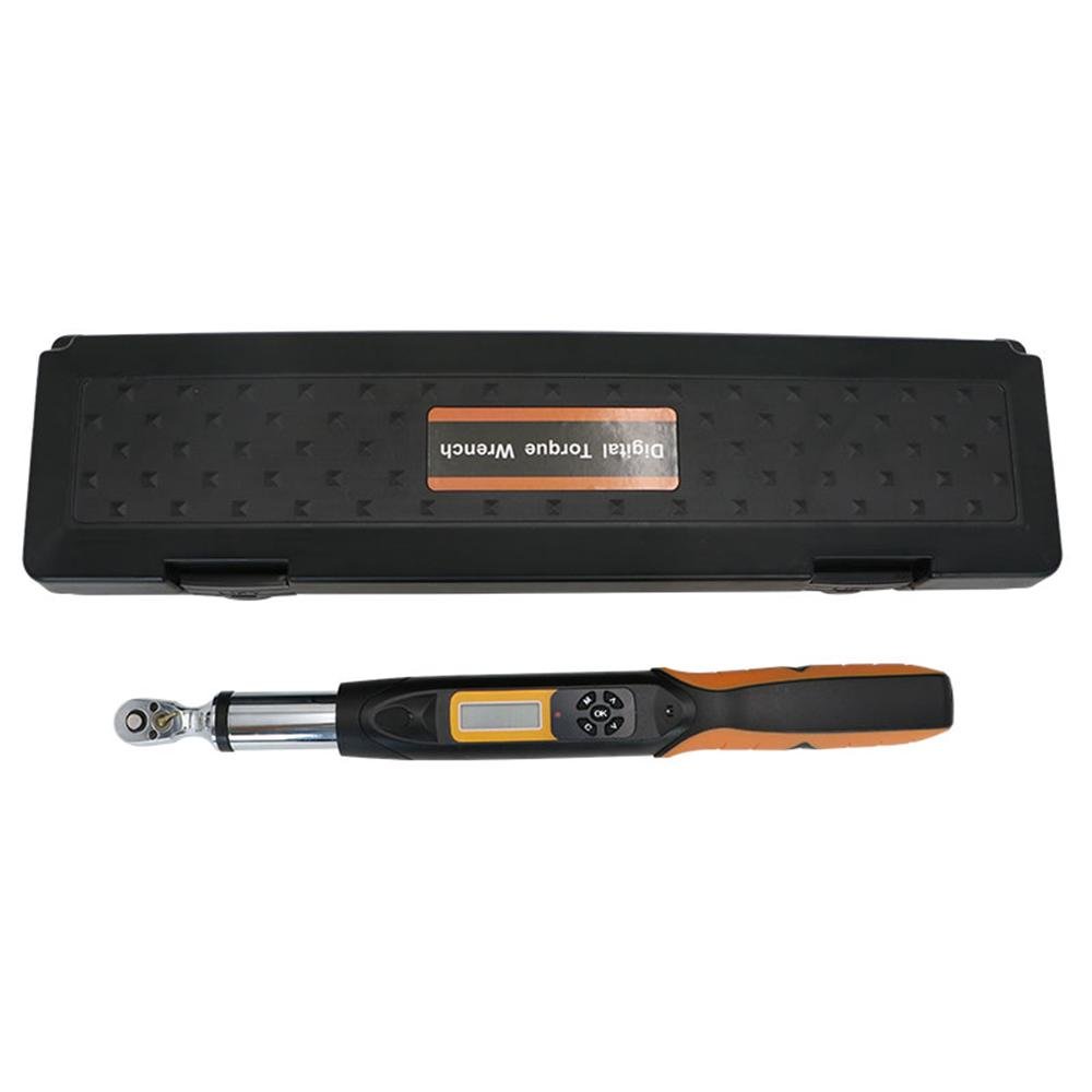 AWG2-030 1/4-Inch Drive Digital Torque Wrench - 30N.m Max Torque with Buzzer Alert & Data Storage (100 Records) - Perfect for Automotive Repair, Bicycle Maintenance, and Industrial Assembly (390mm Length)