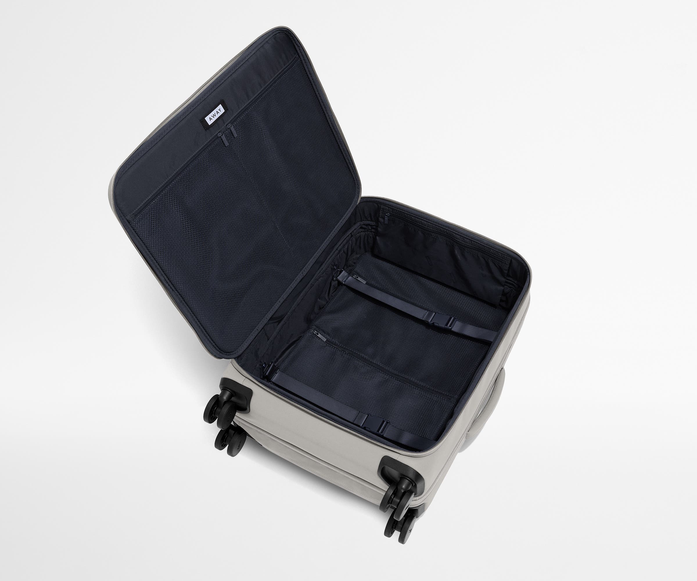 Premium Softside Medium Luggage in Cloud Gray - Lightweight & Durable Carry-On for Business Travel & Weekend Getaways
