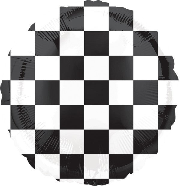 45cm Standard HX Checkerboard Balloons for Party Decorations, Birthday Celebrations, and Special Events - Pack of 12