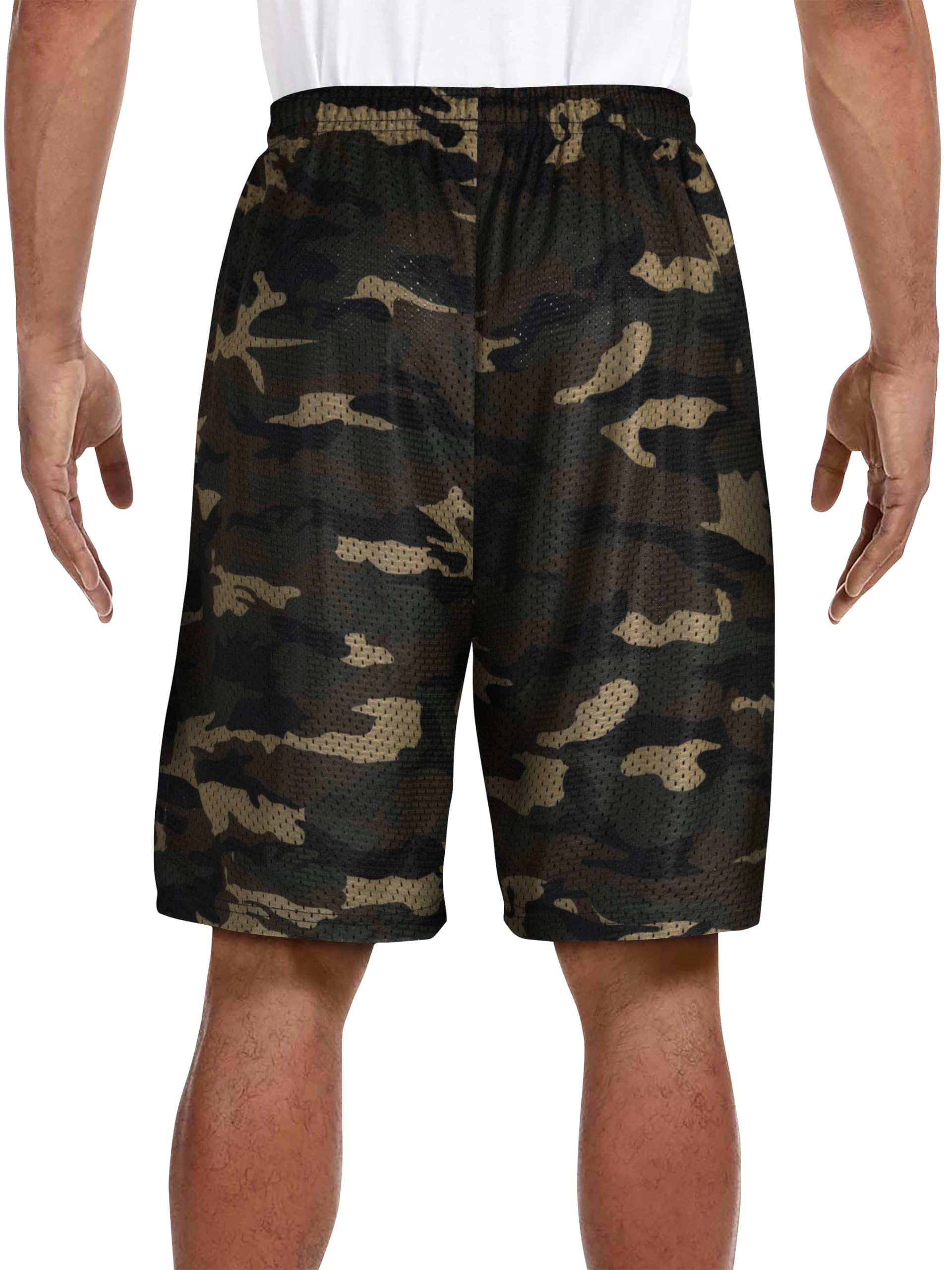 Men's Lightweight Mesh Basketball Jersey & Gym Shorts Set - Breathable Workout Clothes for Basketball, Fitness, and Training