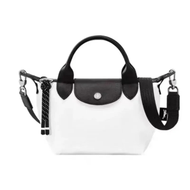 Detachable Strap Dumpling Tote Bag - Stylish Reusable Grocery Shopping Bag for Women - Perfect for Farmers Market, Beach, Picnics & Daily Use